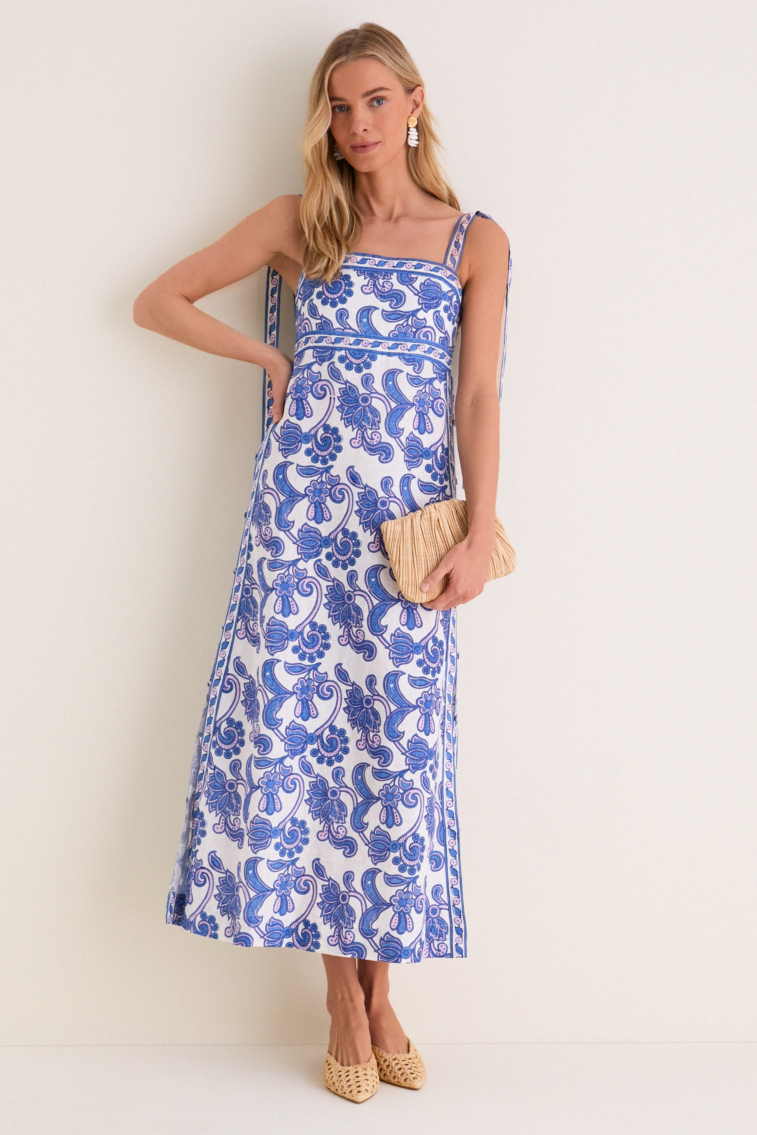Brocade Azul Tali Maxi Dress - Image 2