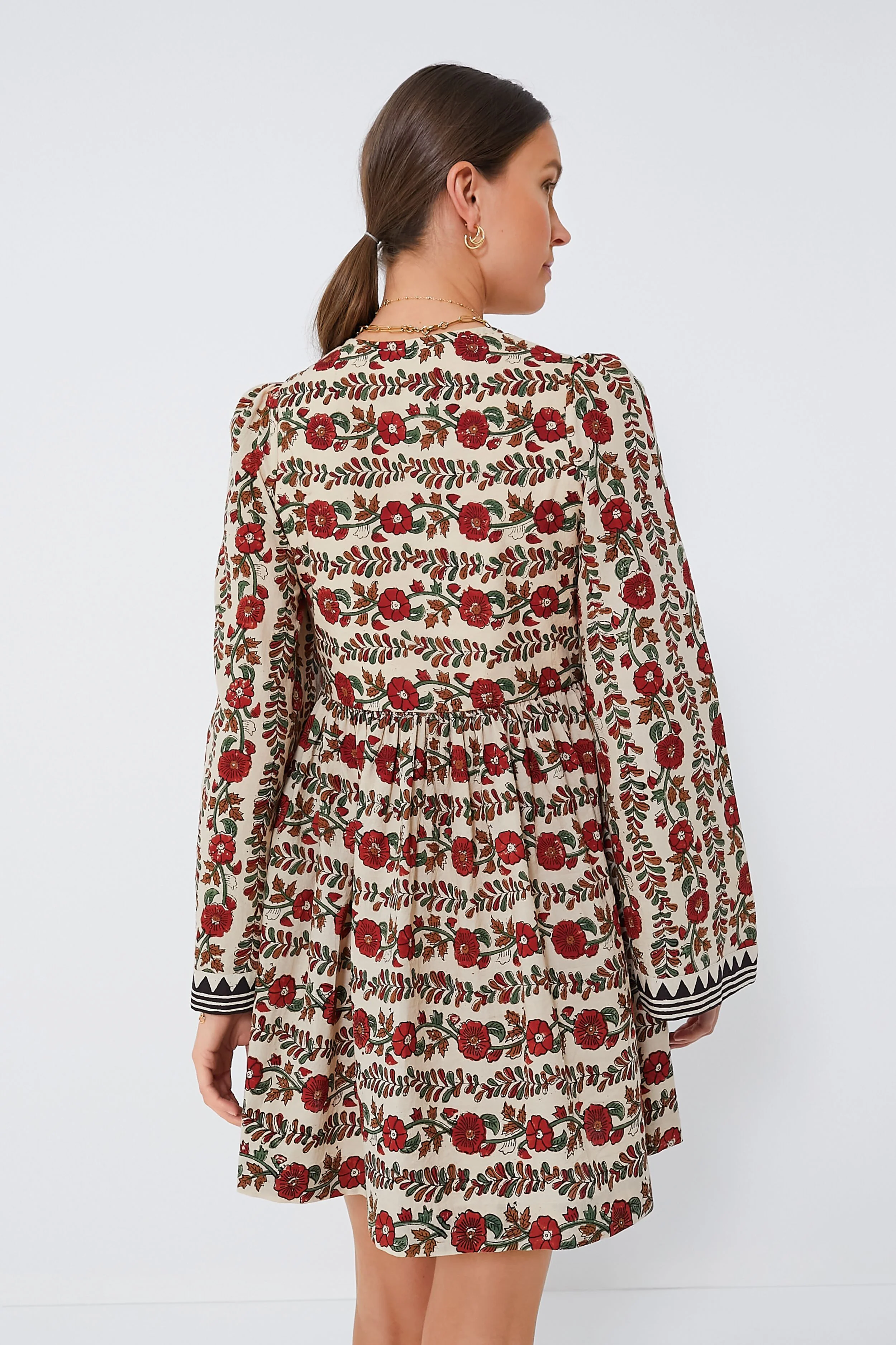Brown Maple Short Savannah Climbing Ivy Dress - Image 4
