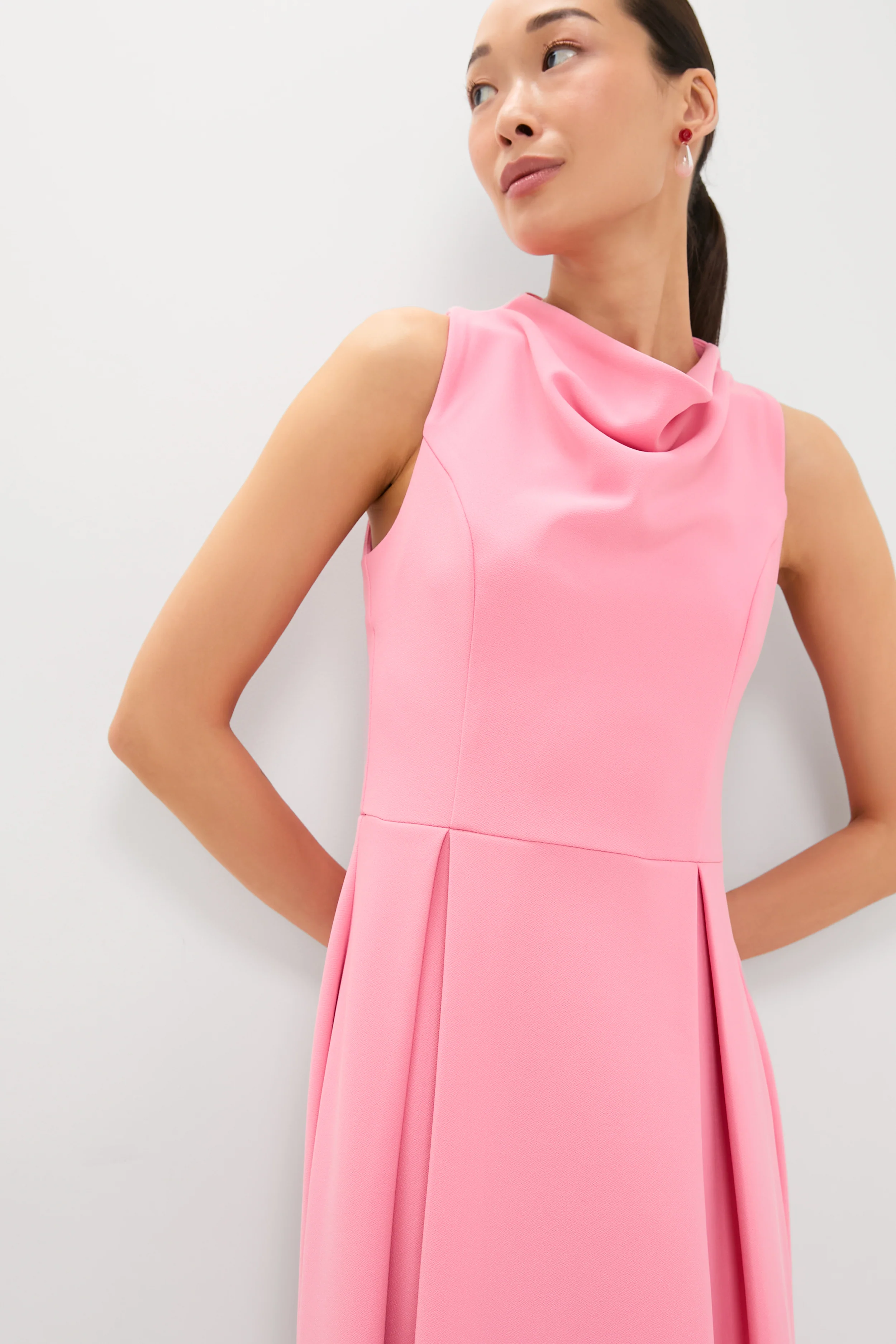 Bubblegum Pink Risa Cowl Neck Gown - Image 7