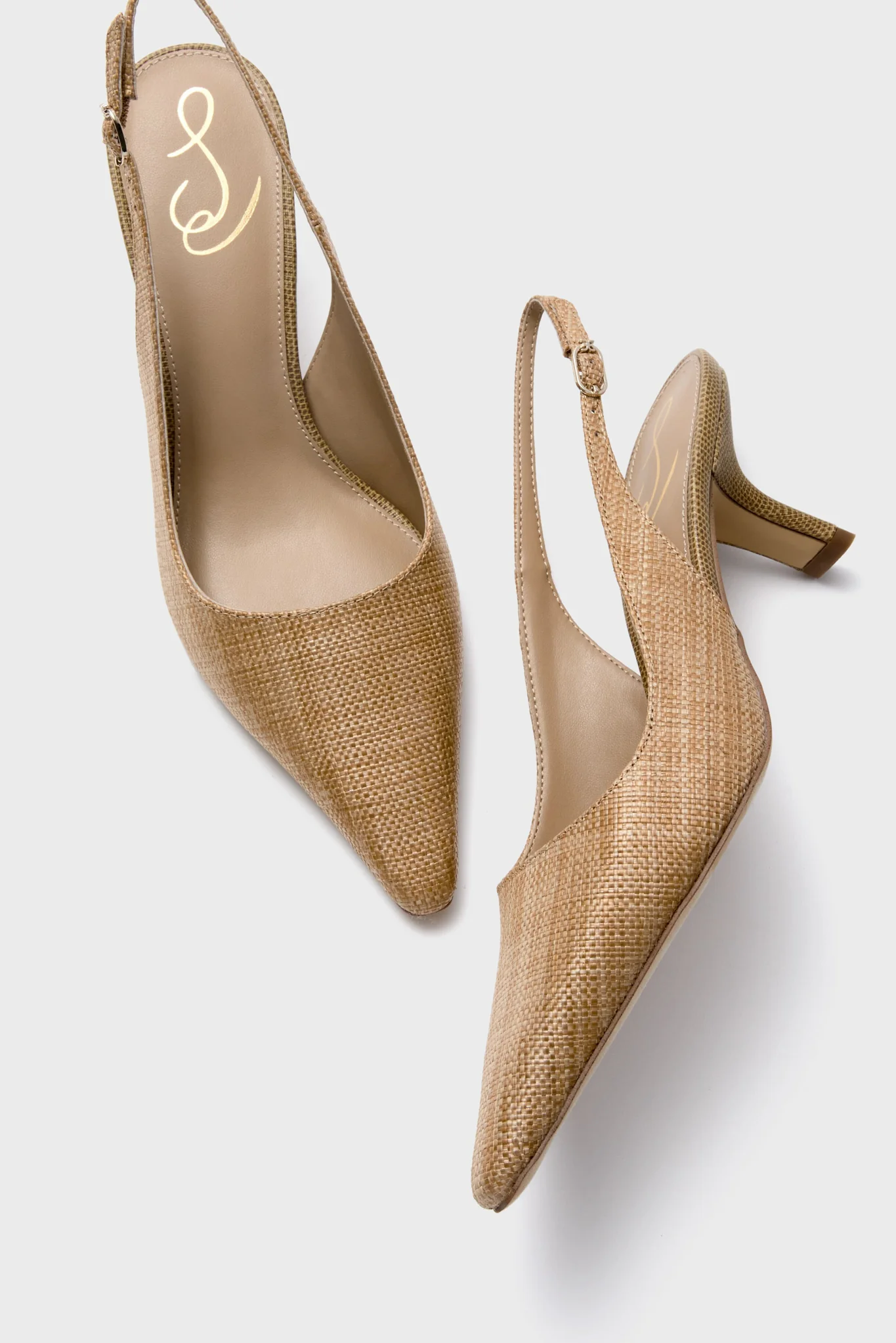 Buff Tan Bianka Sling Back Heels - Image 5