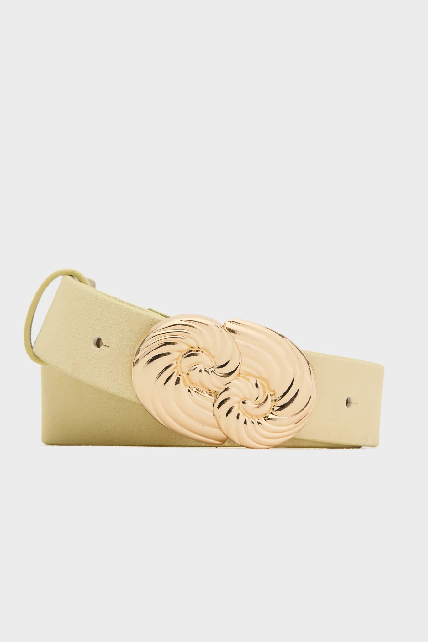 Butter Yellow Nautilus Buckle Belt - Image 6