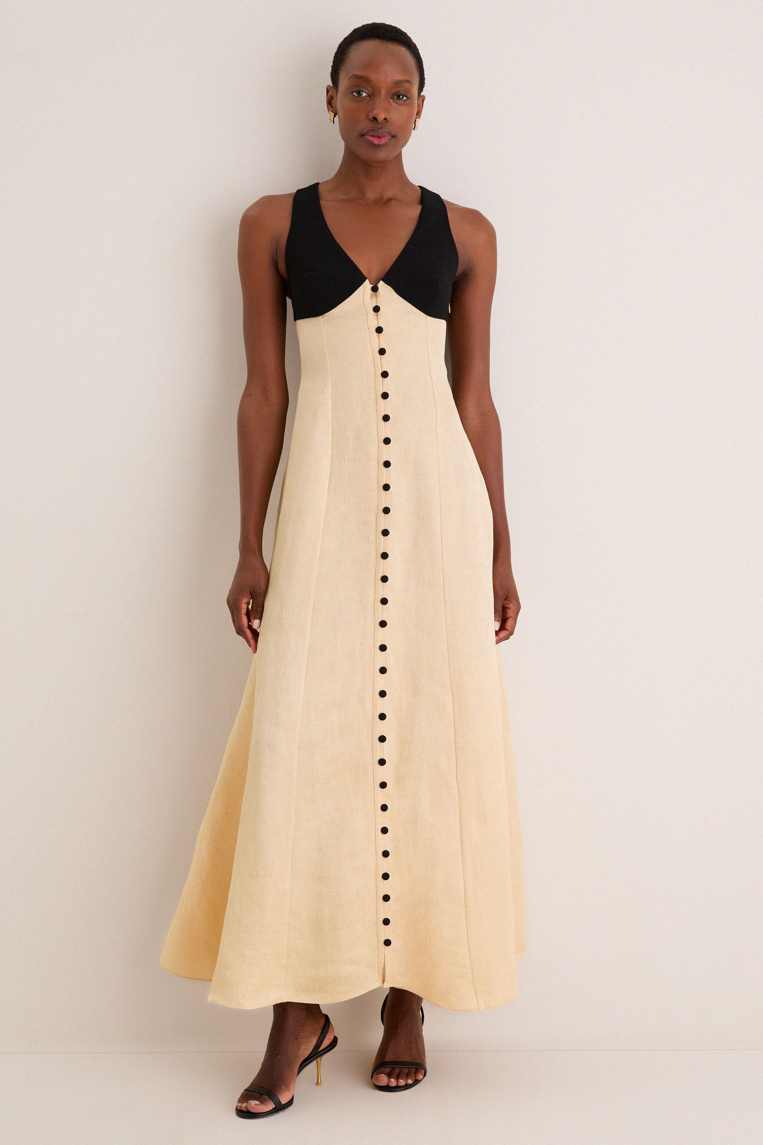 Buttercream Row Row Row Your Buttons Dress