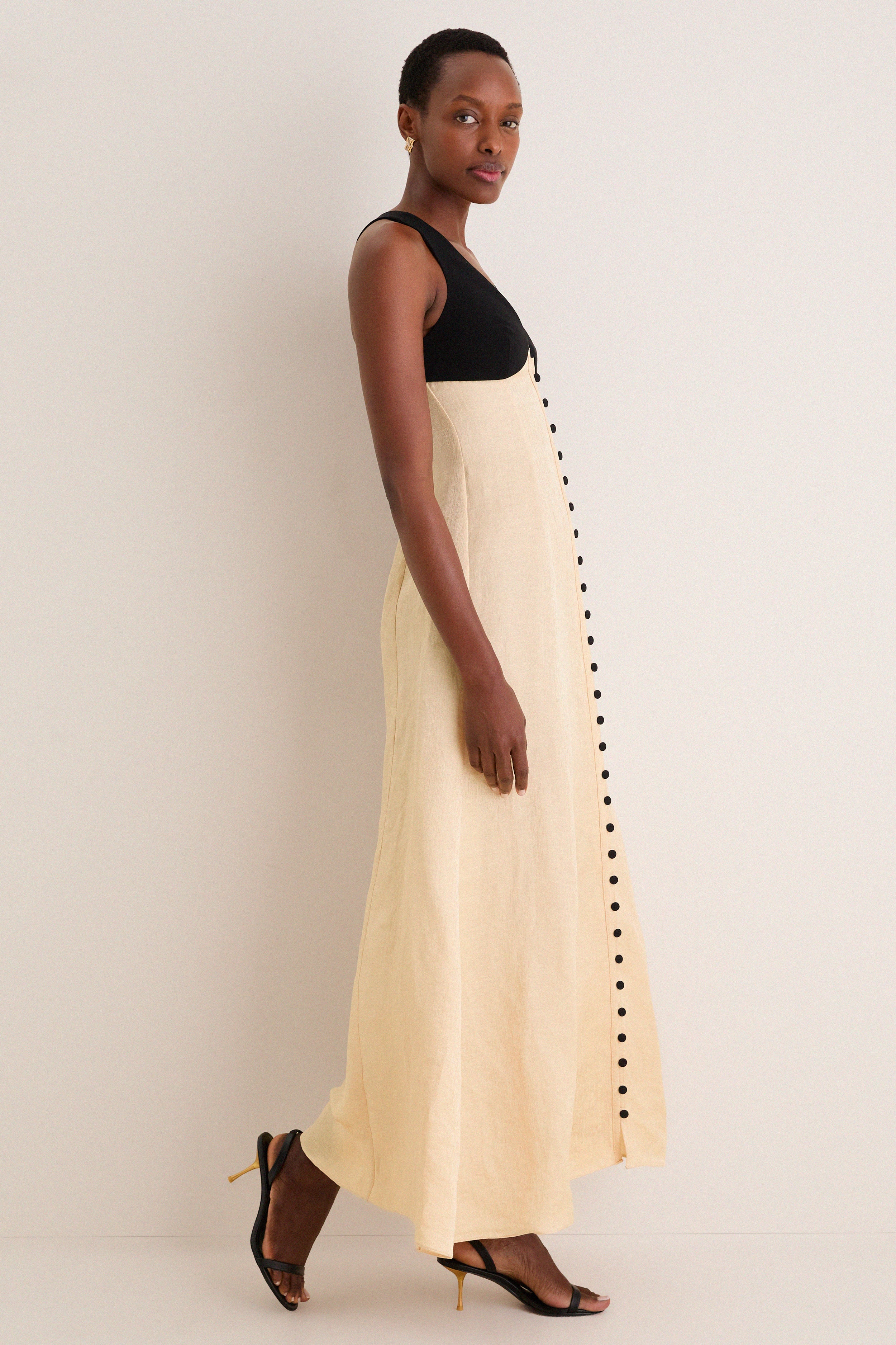 Buttercream Row Row Row Your Buttons Dress - Image 3