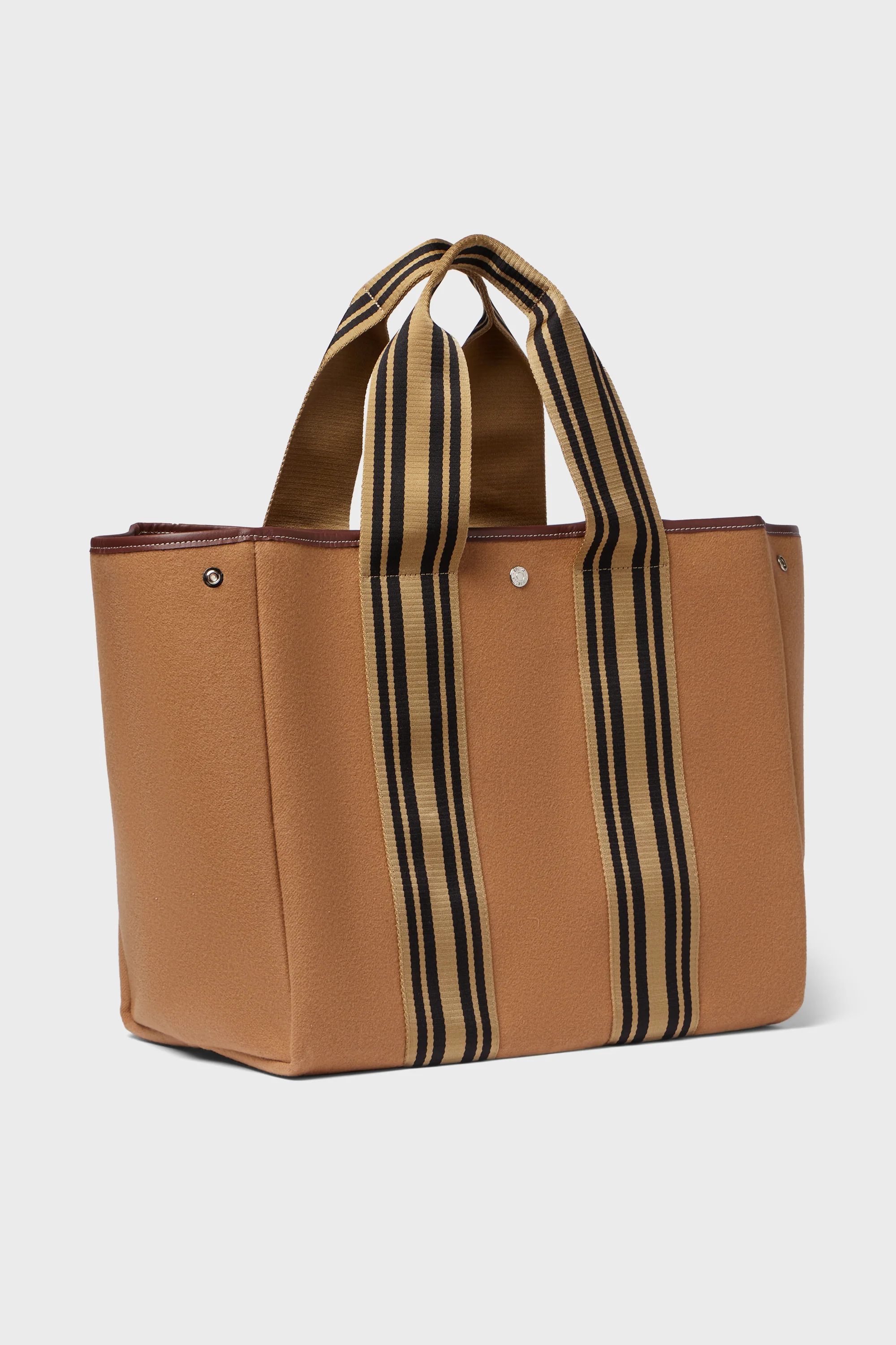 Camel Flannel Equestrian Traversee L Tote - Image 4