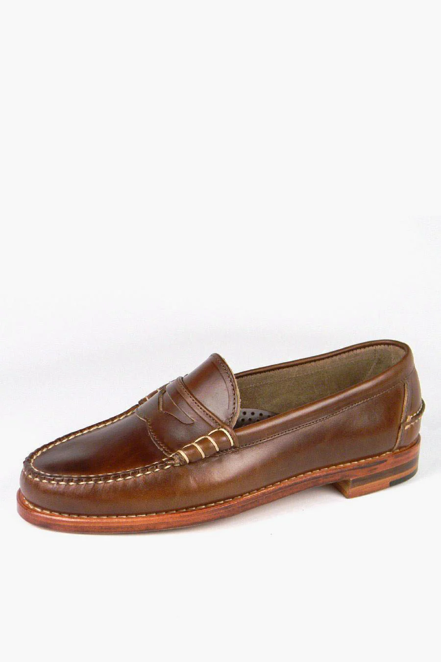 Carolina Brown Chromexcel Beefroll Penny Loafers - Image 2