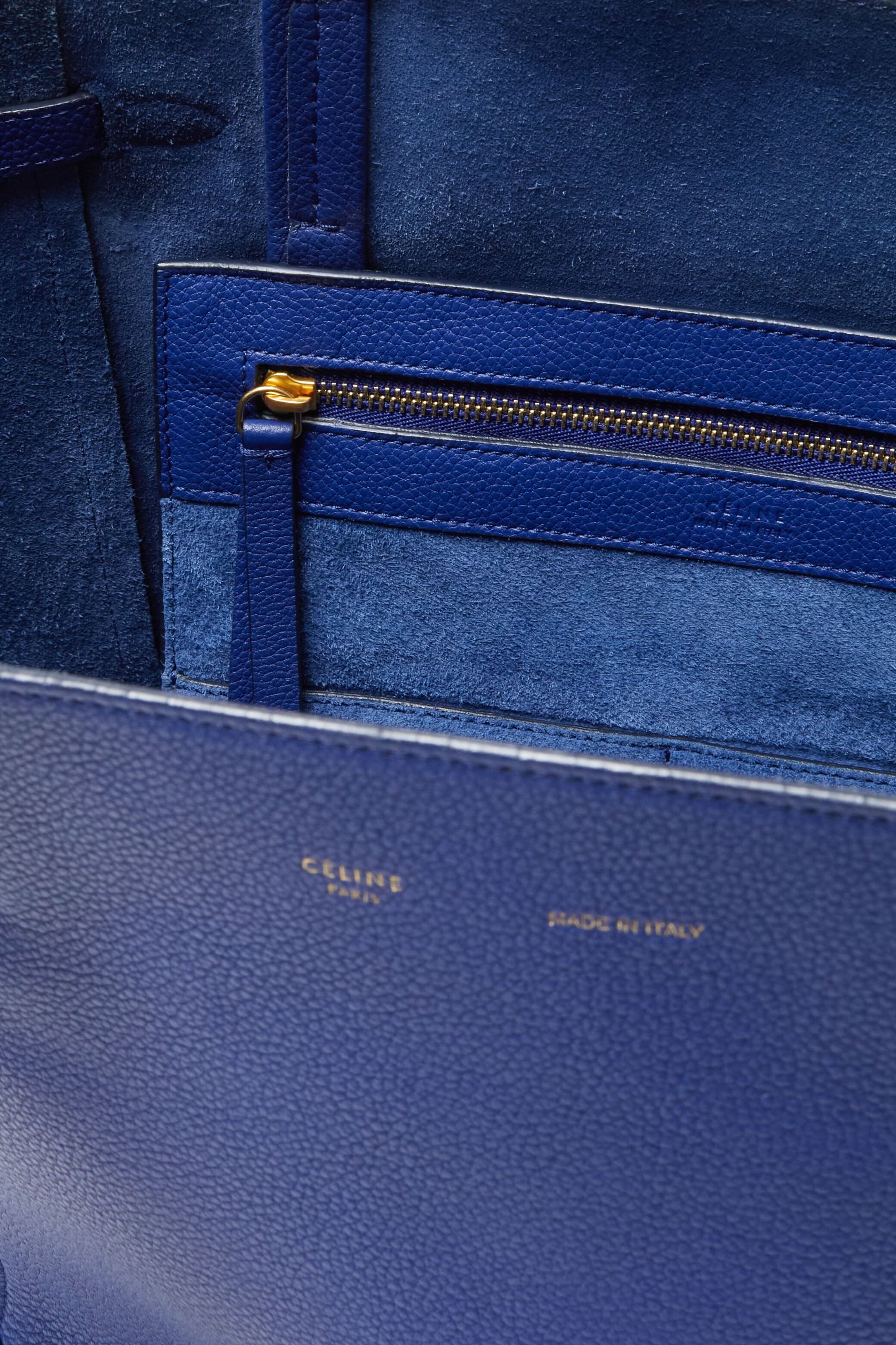 Celine Blue Phantom Cabas Tote - Image 4