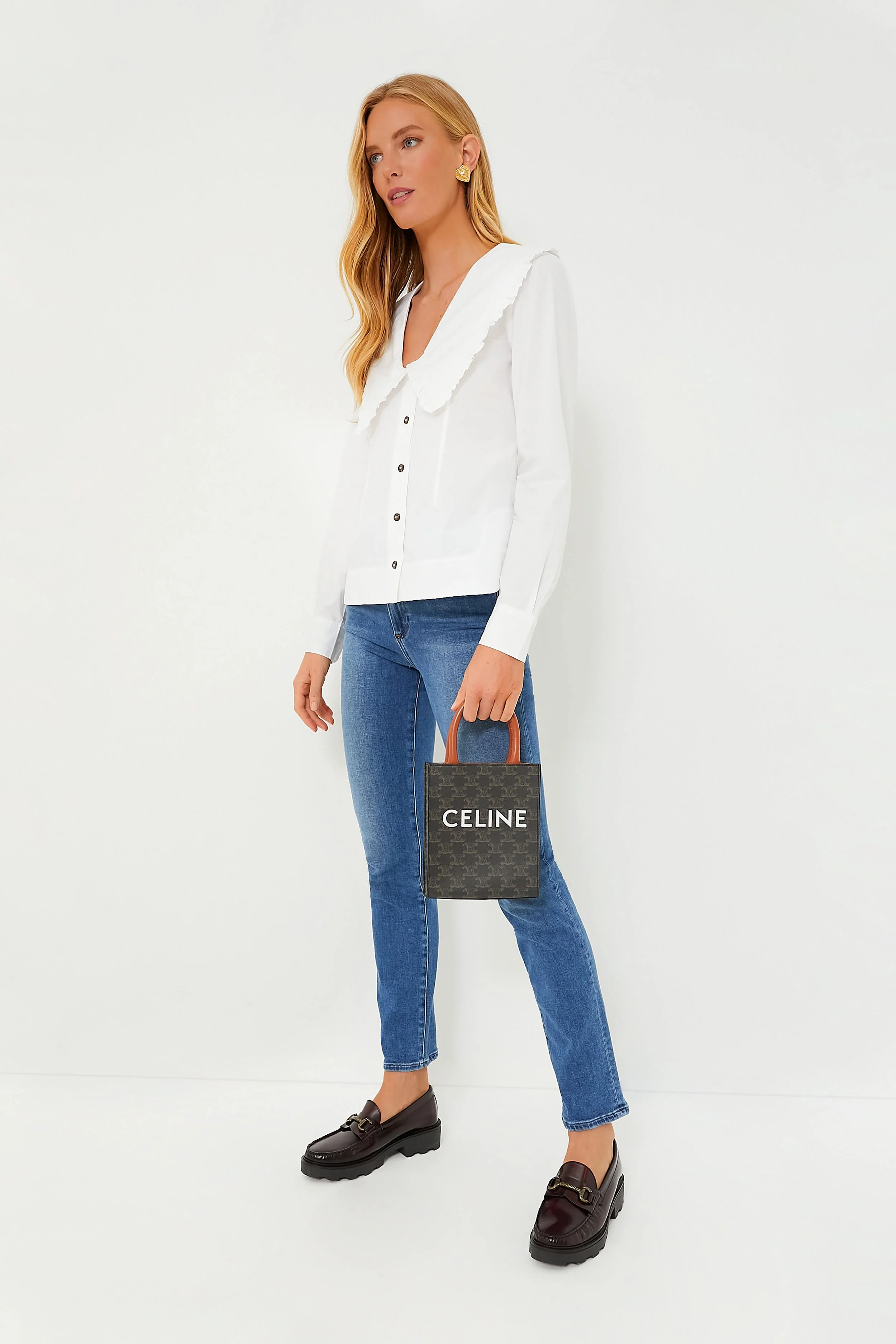 Celine Triomphe Mini Vertical Cabas Tote - Image 2