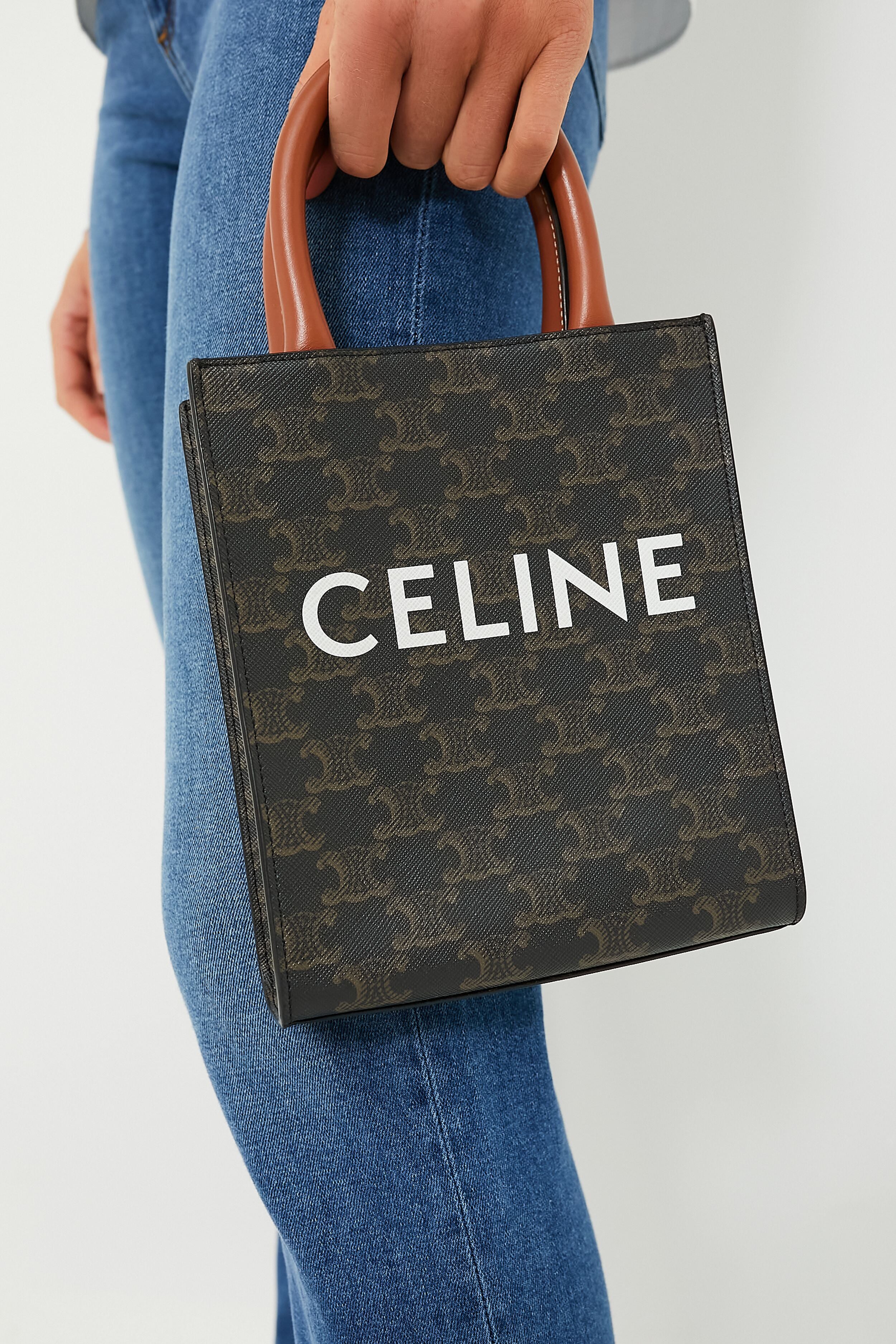 Celine Triomphe Mini Vertical Cabas Tote - Image 3