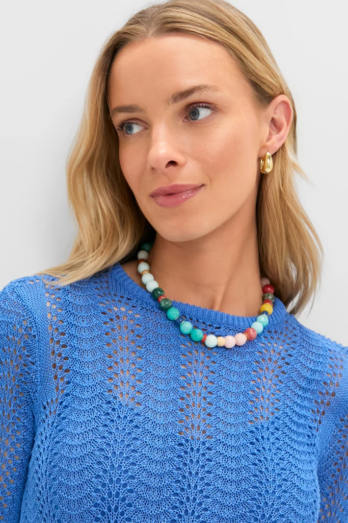 Cerulean Knit Comporta Midi Dress - Image 5