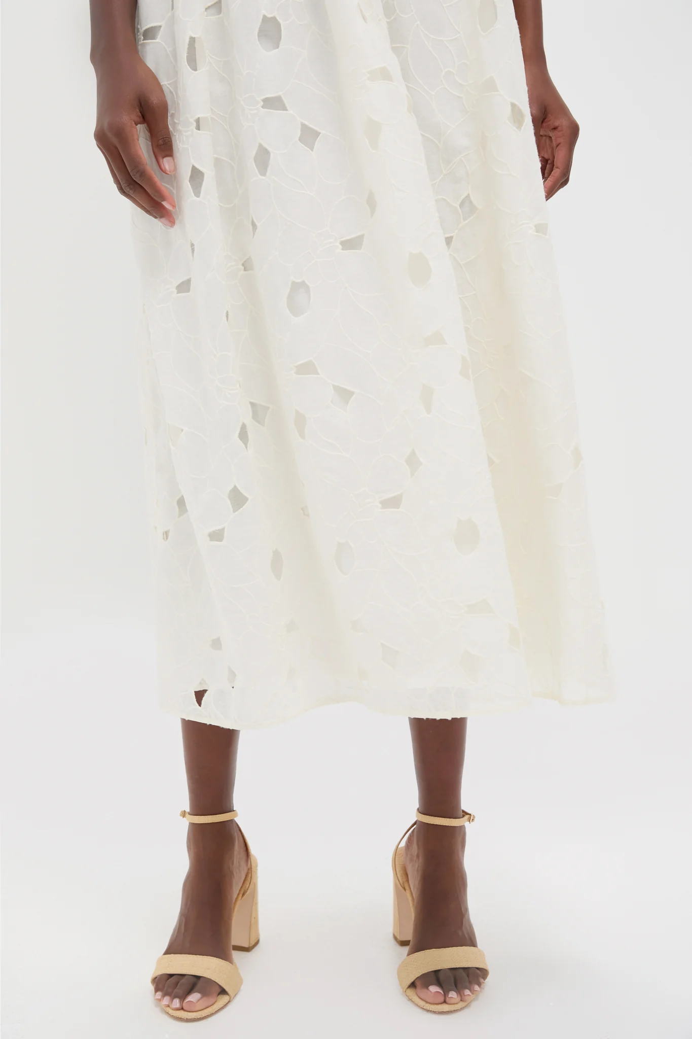 Chalk Marina Empire Cami Midi Dress - Image 5