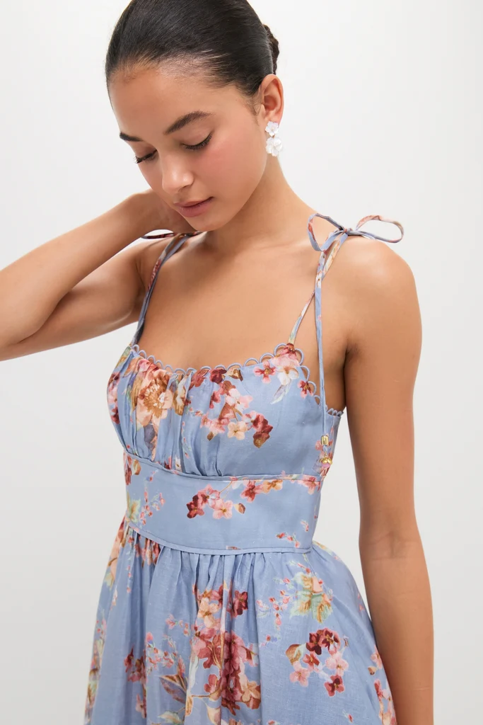 Chambray Floral Awaken Picnic Dress - Image 2