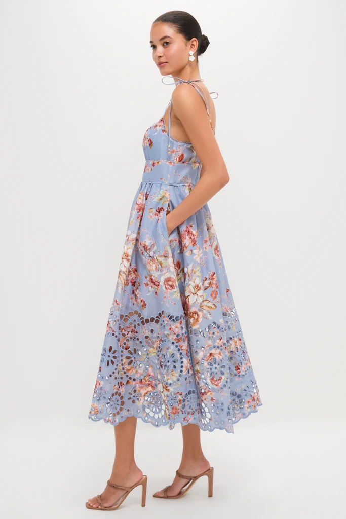 Chambray Floral Awaken Picnic Dress - Image 4