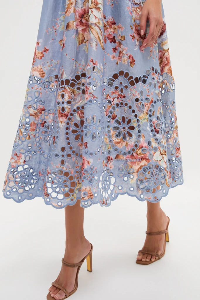Chambray Floral Awaken Picnic Dress - Image 6