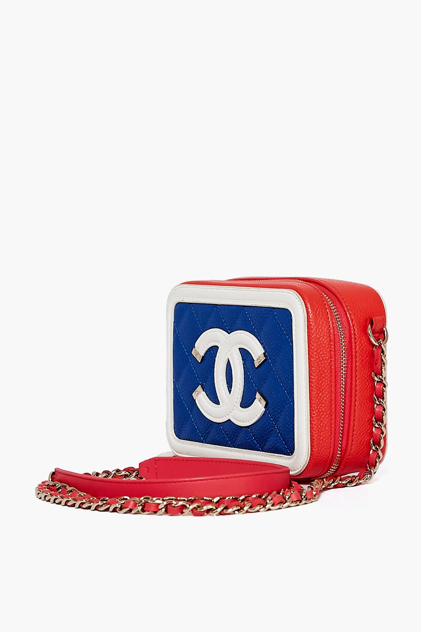 CHANEL Blue CC Filigree Caviar Crossbody - Image 3