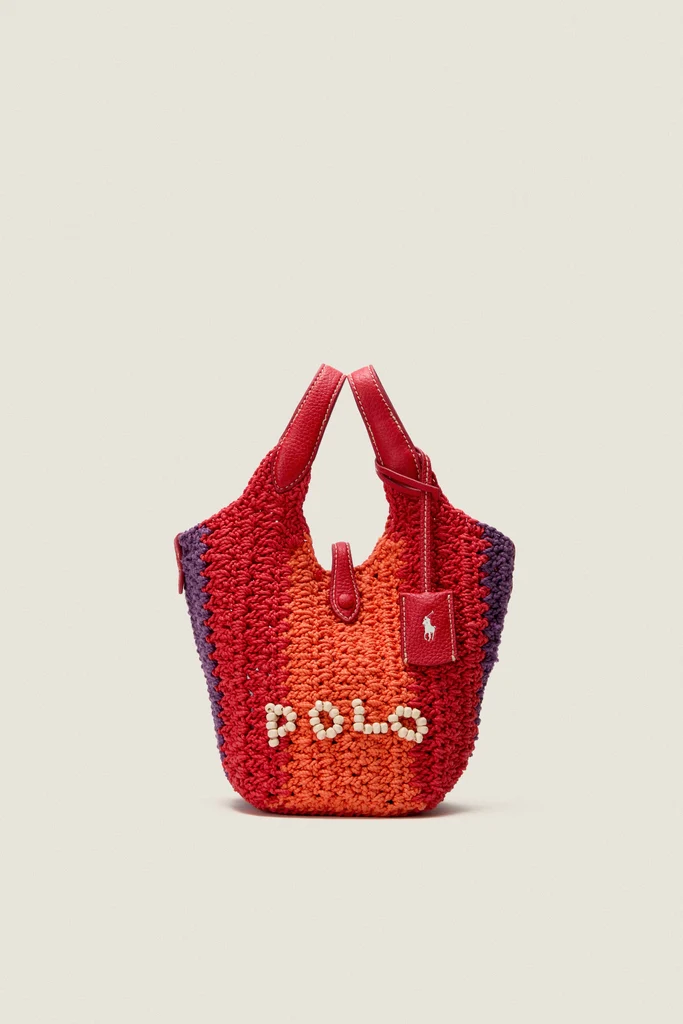 Cherry Multi Polo Crochet Cord Crossbody