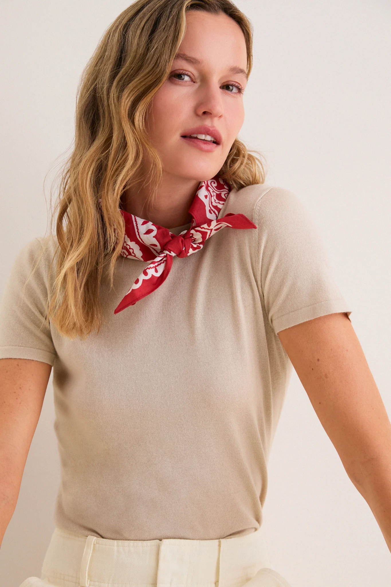 Cherry Tropical Punch Cotton Scarf - Image 3