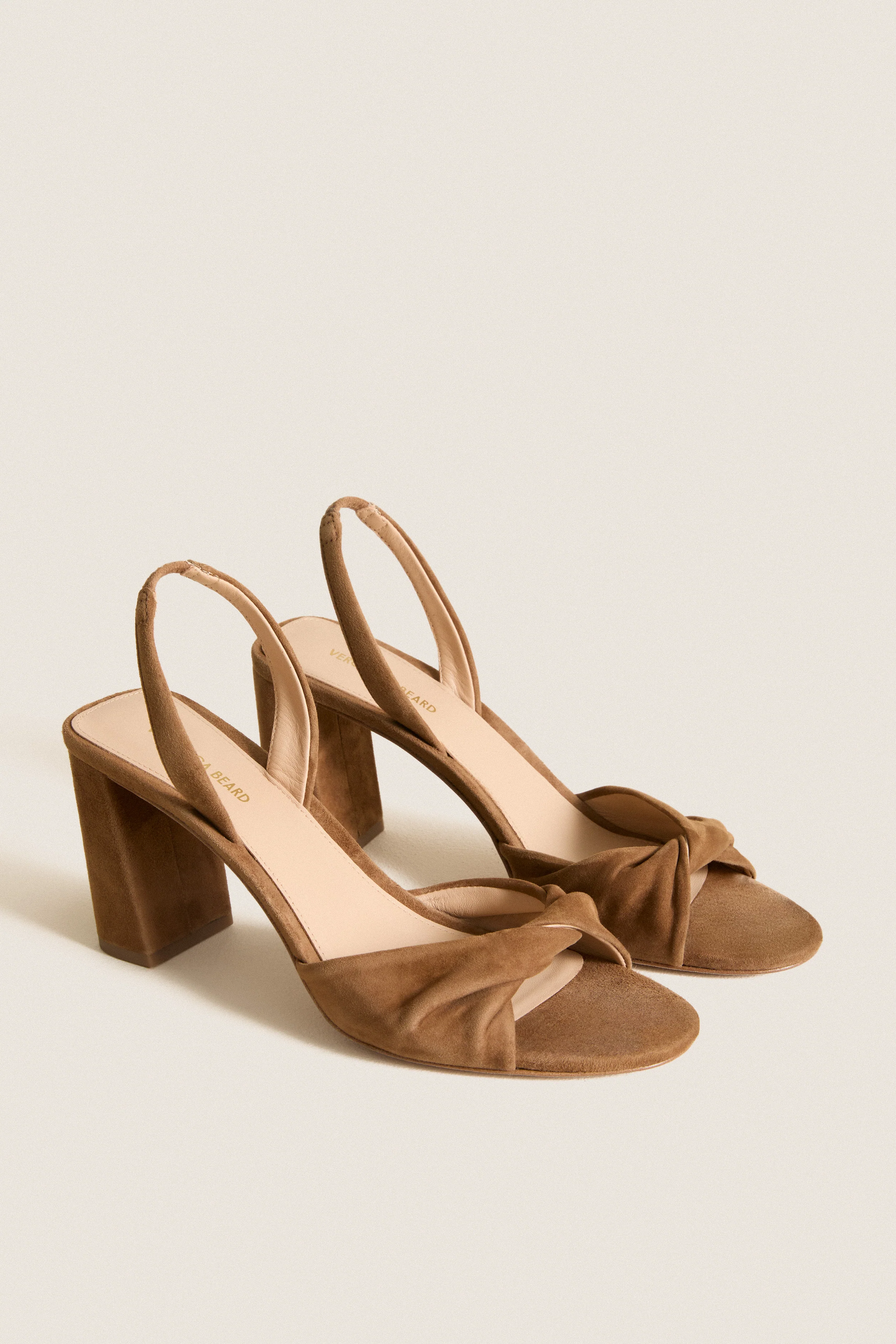 Chestnut Suede Tullia Block Heels - Image 4
