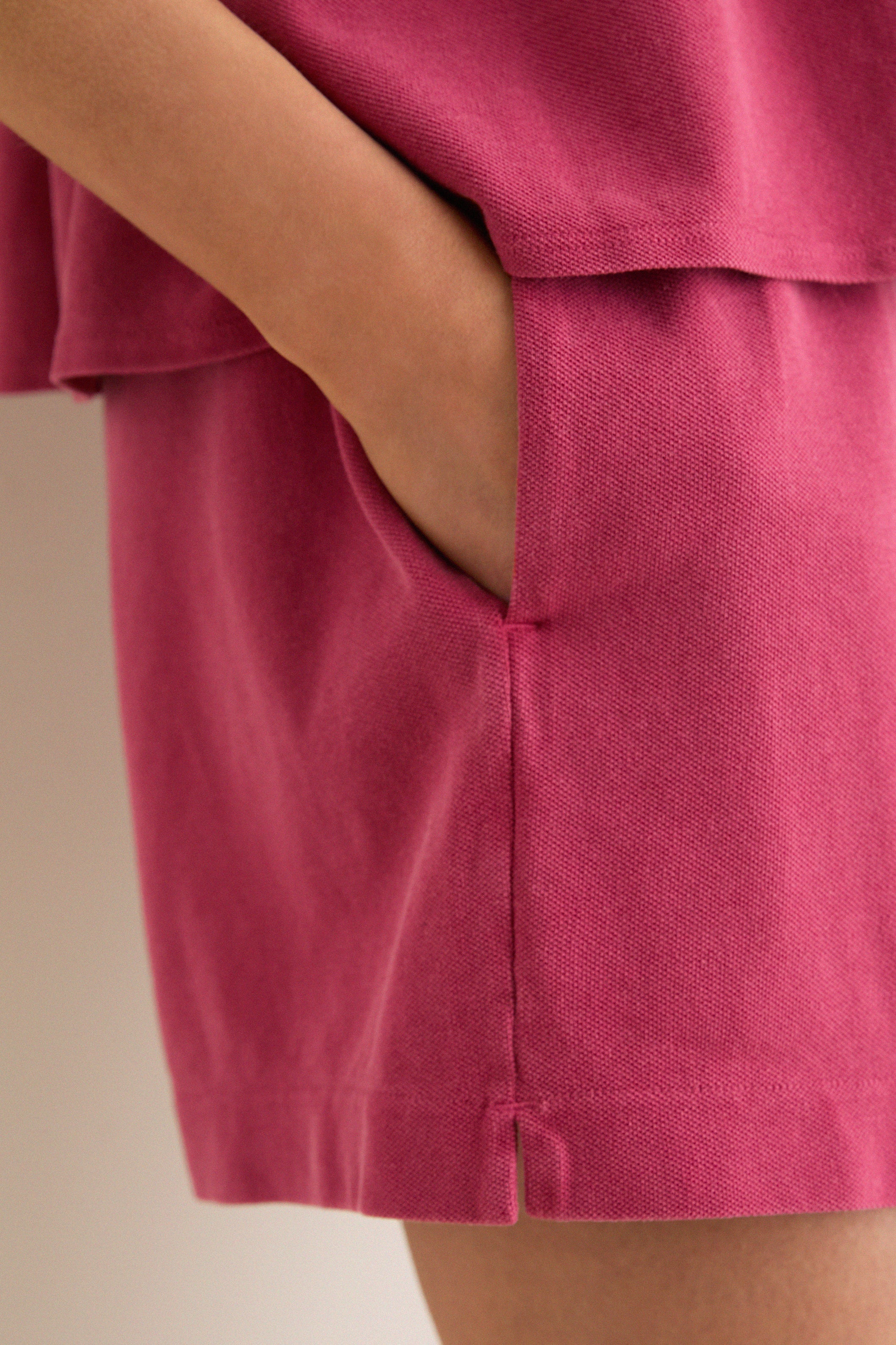 Red Pique Wyatt Shorts - Image 5