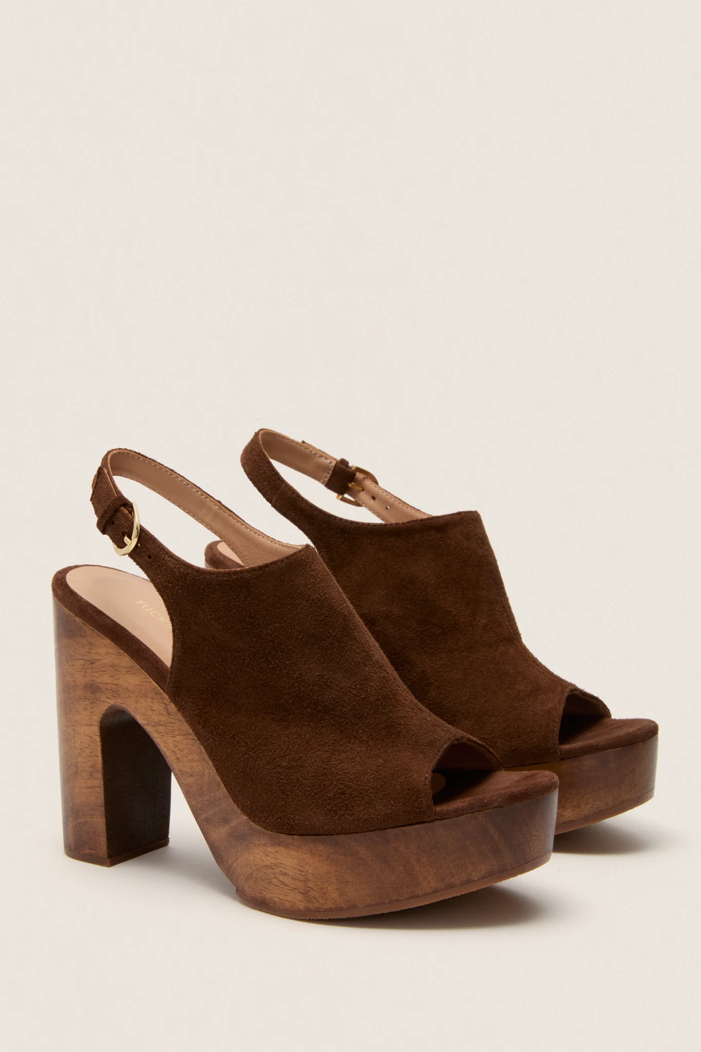 Chocolate Suede Clea Heels - Image 6