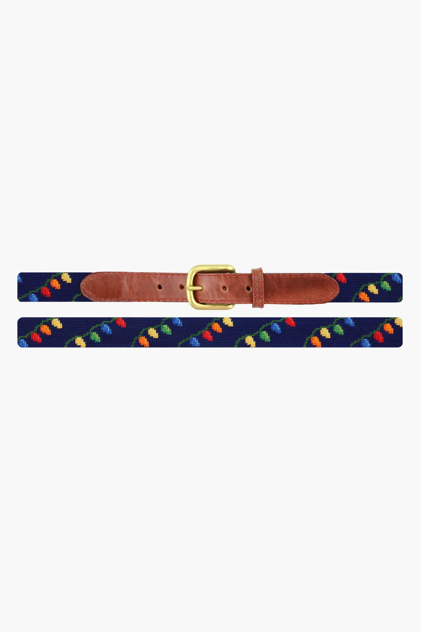 Christmas Lights Needlepoint Childrens Belt - Image 2