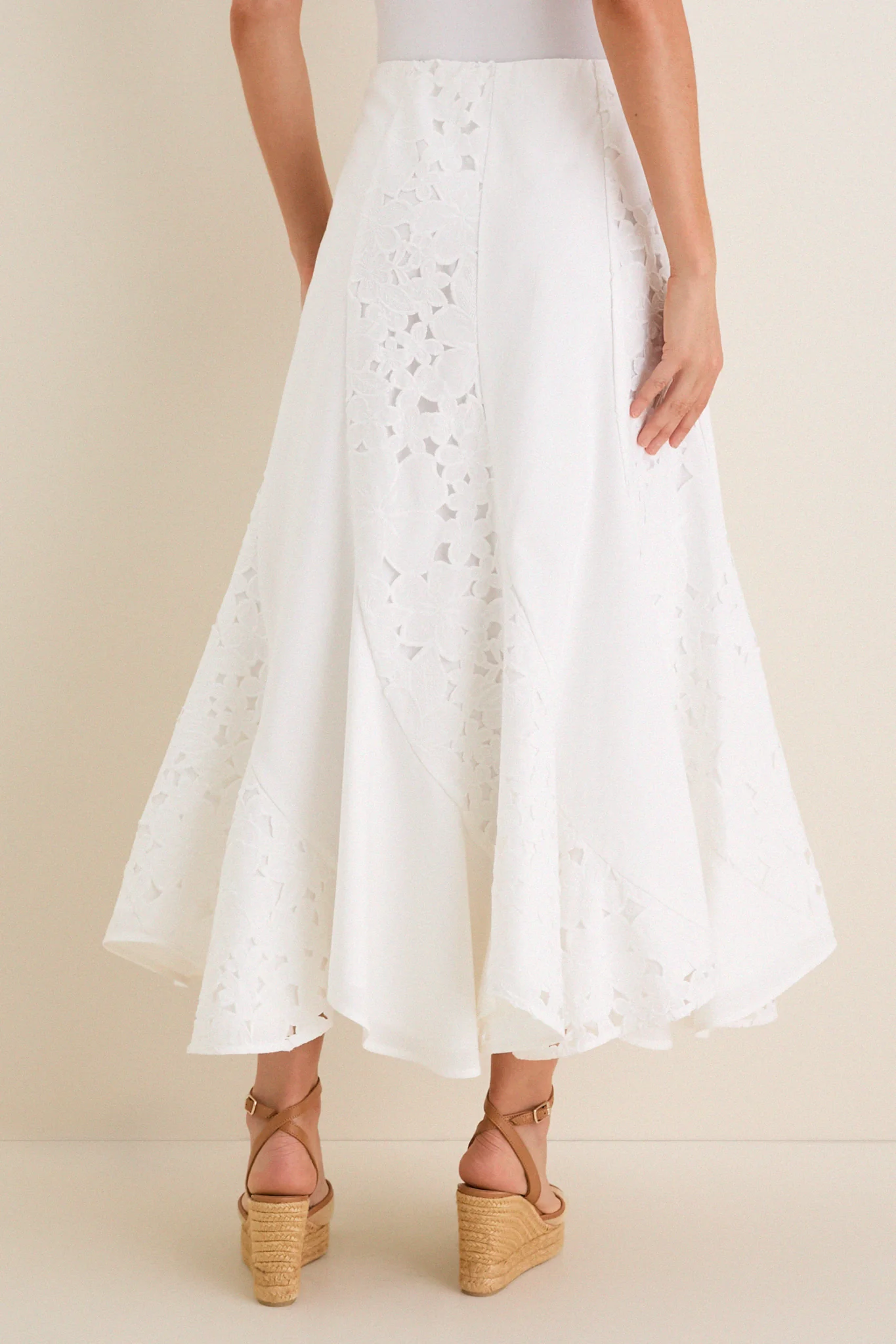 White Eyelet Mallory Skirt - Image 5