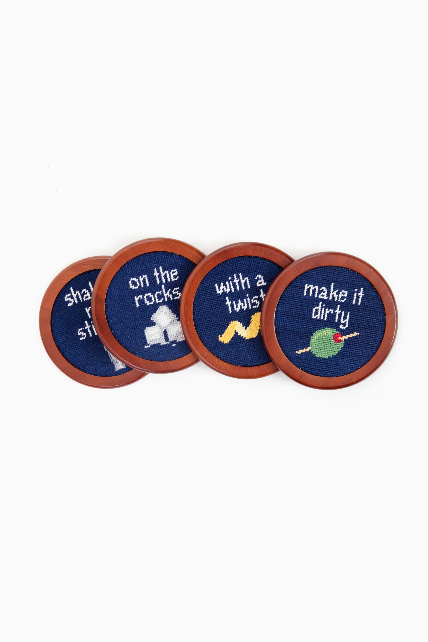 Cocktail Orders Needlepoint Coaster Set - Image 2