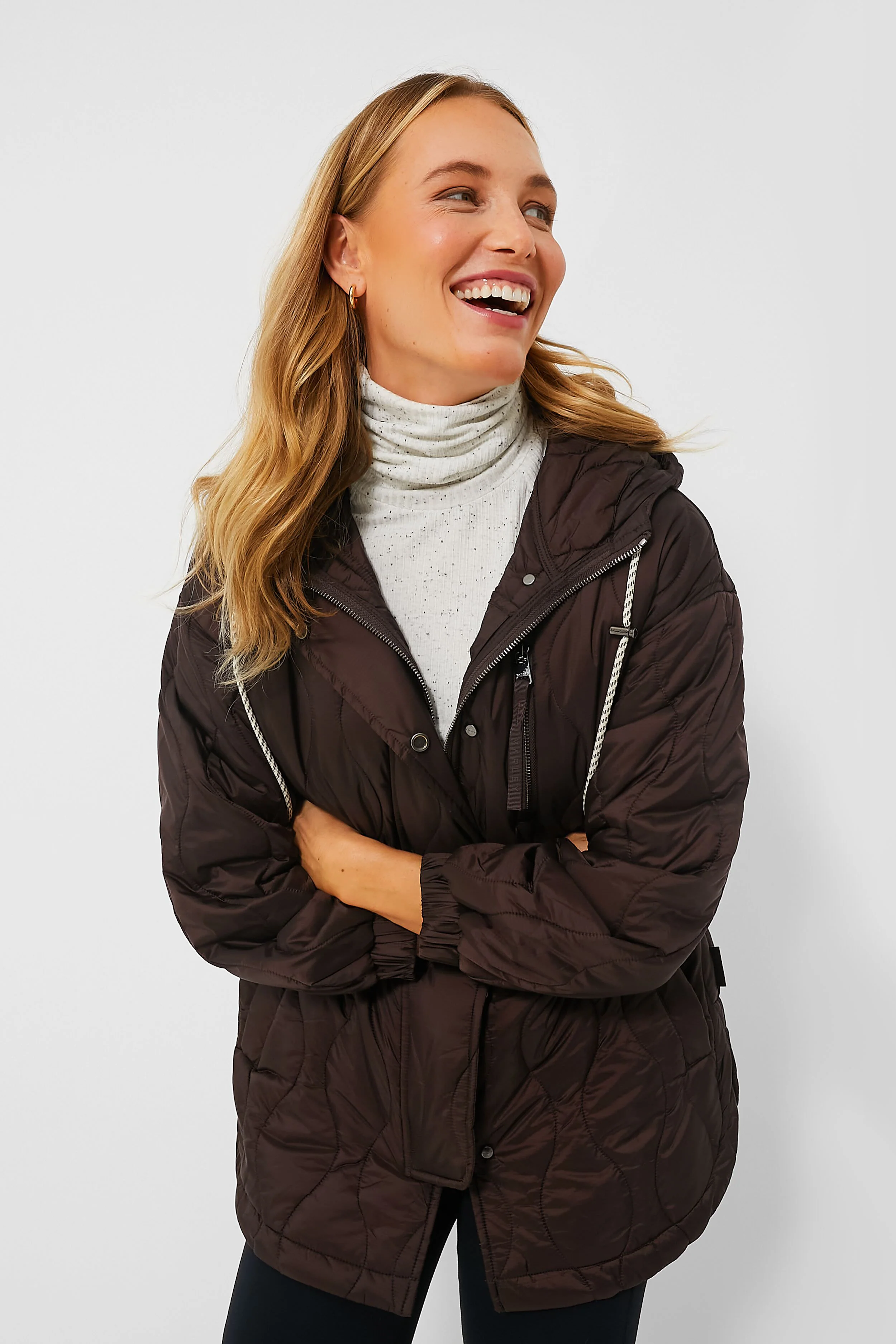 Coffee Bean Caitlin Quilt Jacket - Image 7