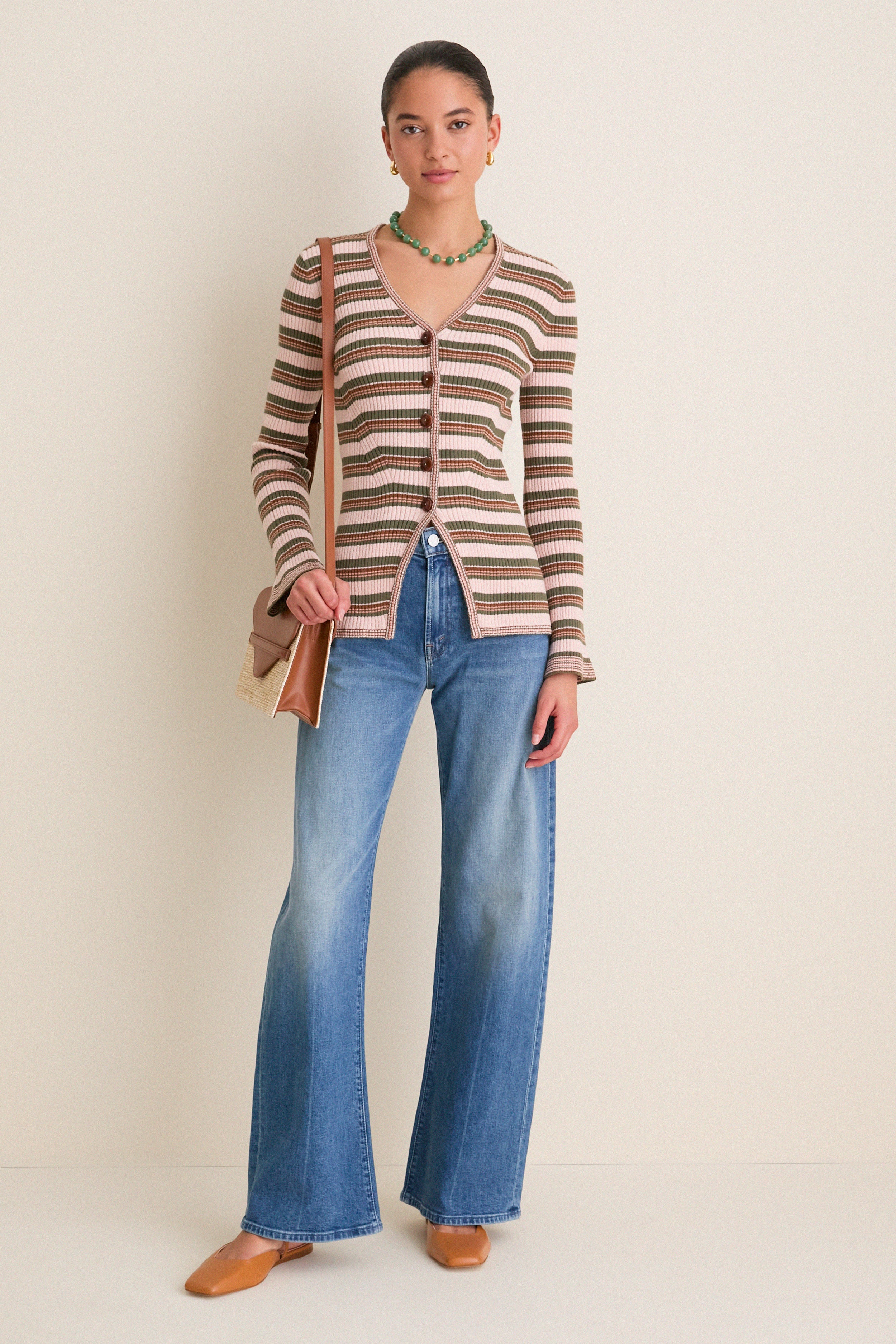 Cognac Leather Lillie Flats - Image 3