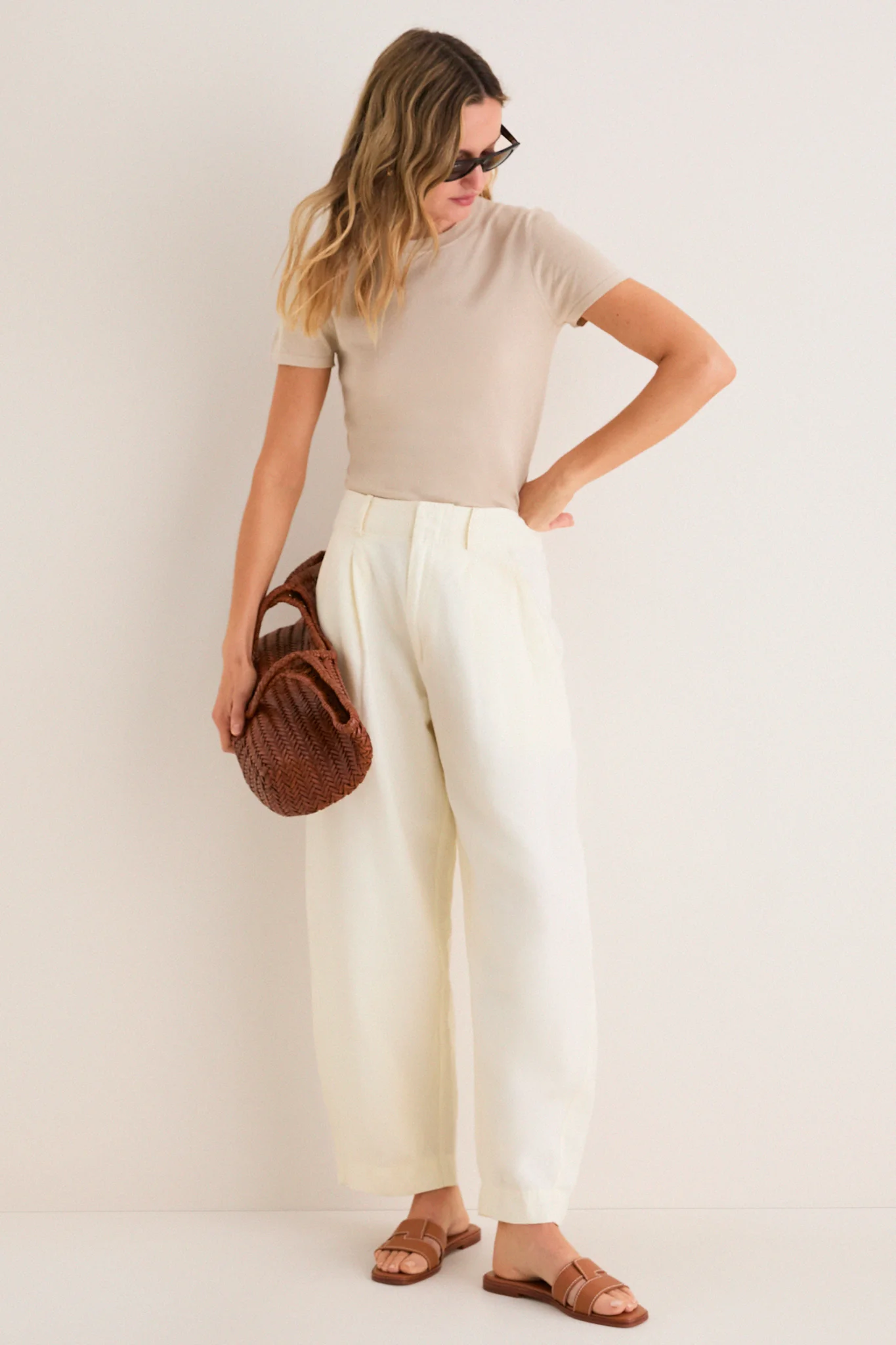 Cognac Leather Muse Sandals - Image 4