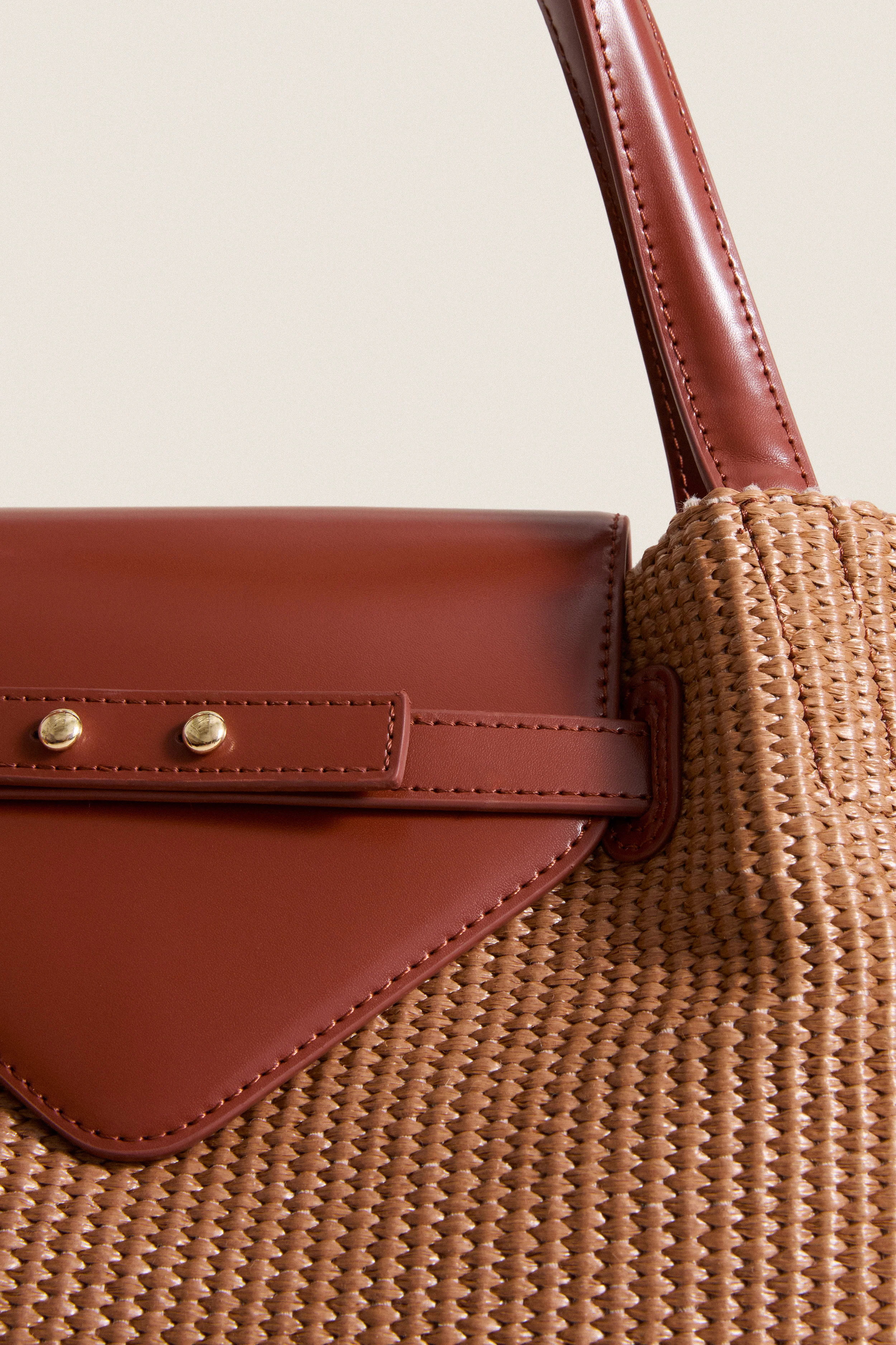 Cognac Raffia Blaine Tote - Image 5