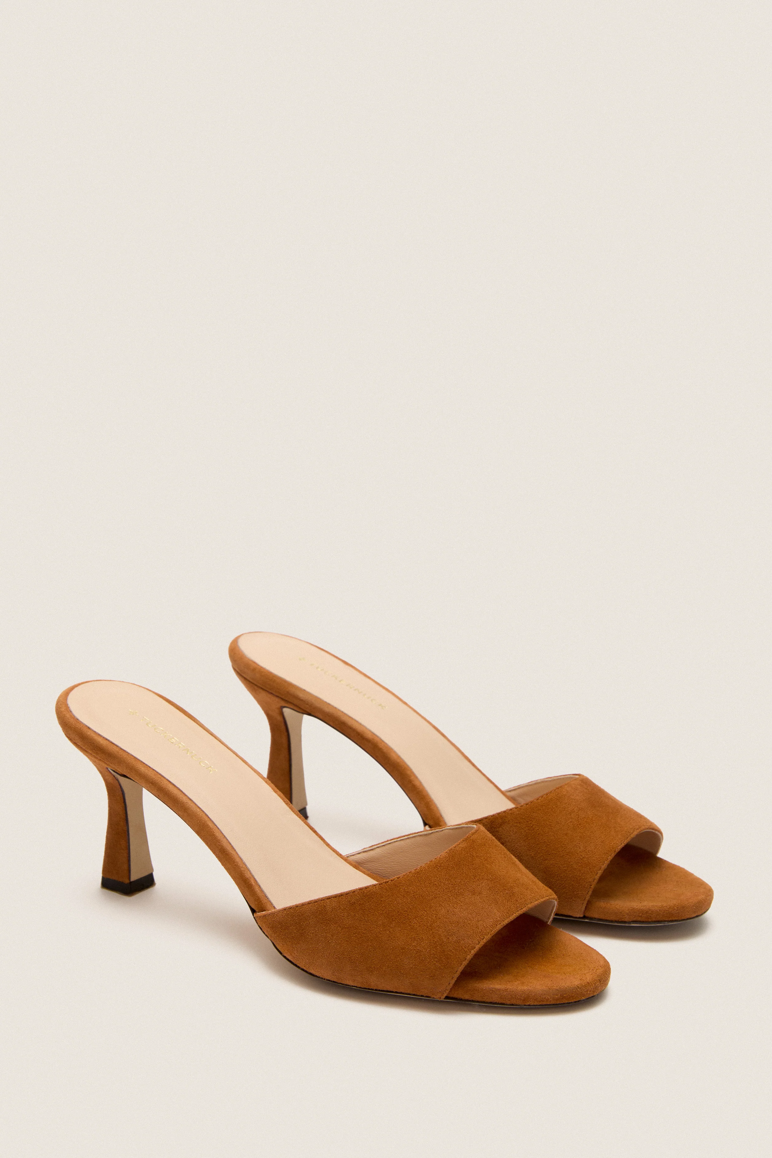 Cognac Suede Sky Heels - Image 4