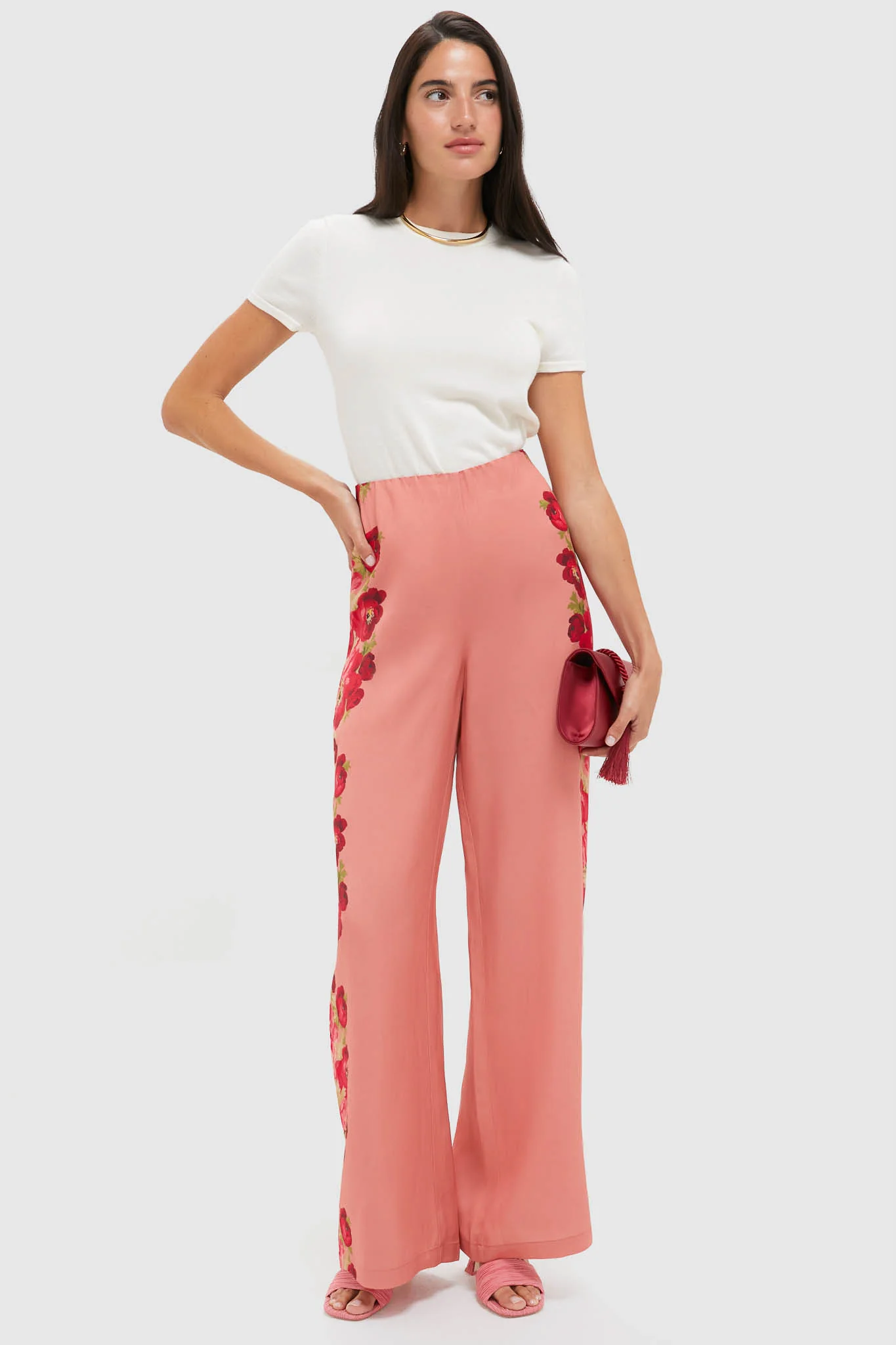 Coral Poppy Pierre Pants - Image 6