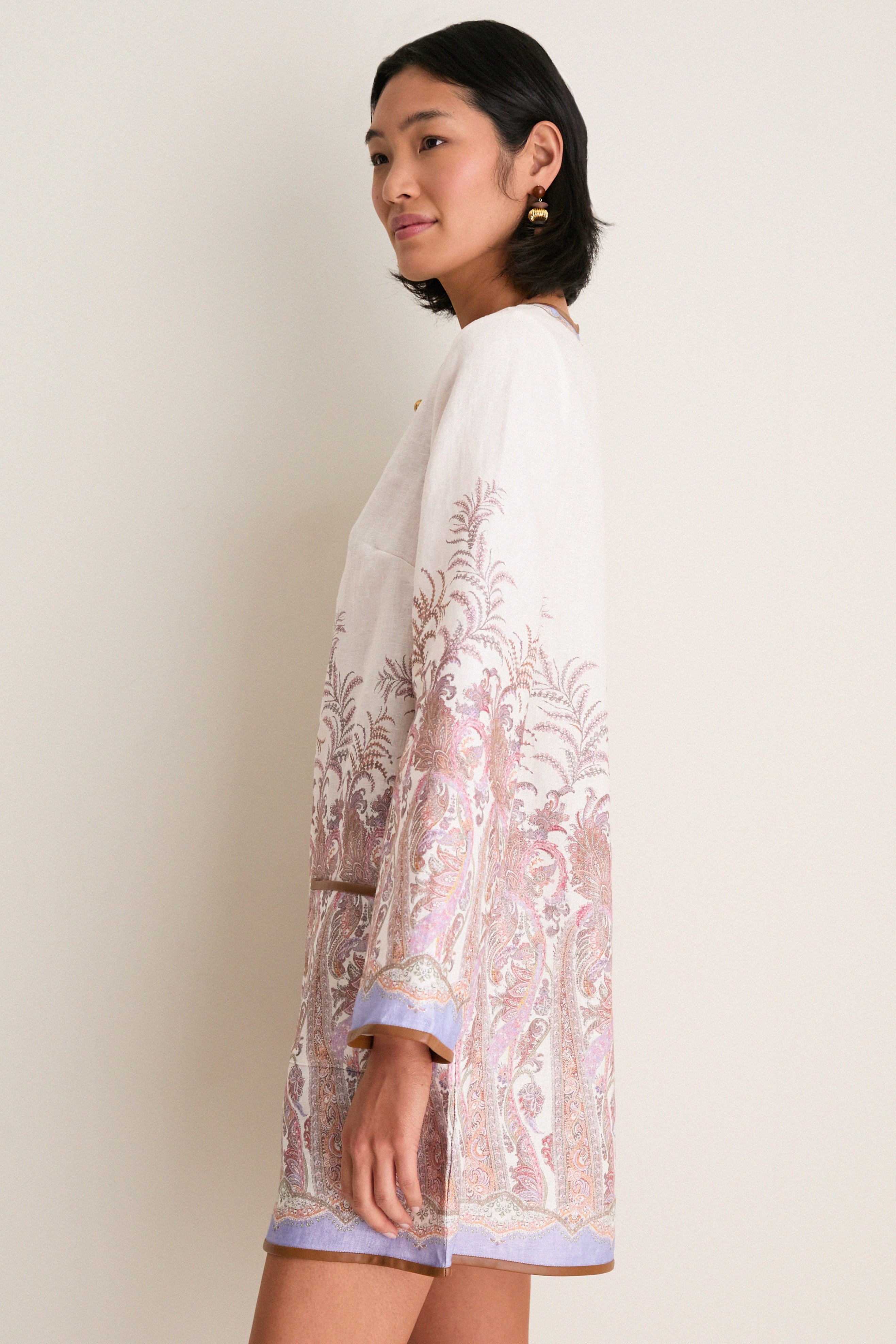 Cream Paisley Alchemy Tunic Dress - Image 3