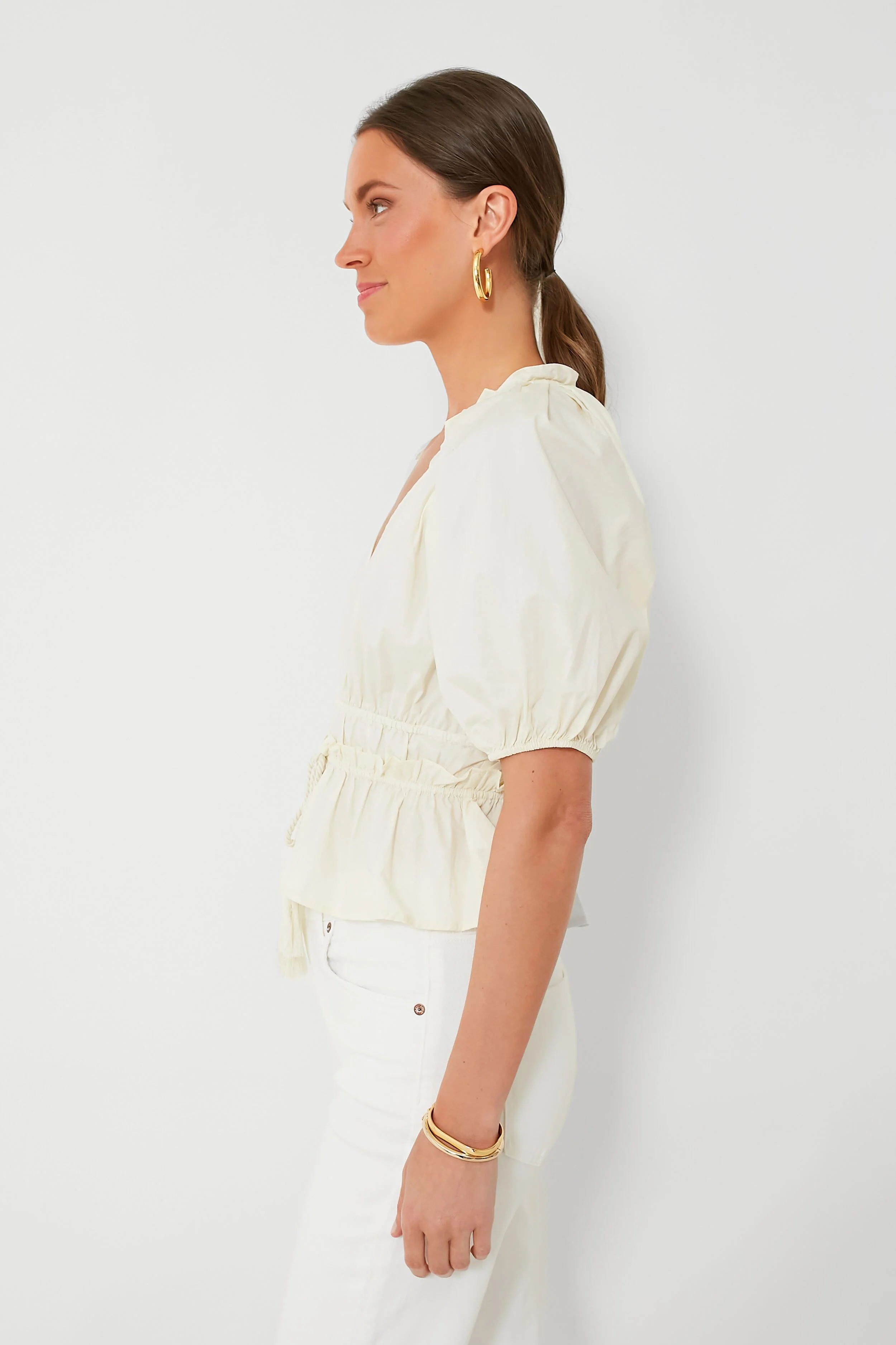 Cream Puff Sleeve Top - Image 3