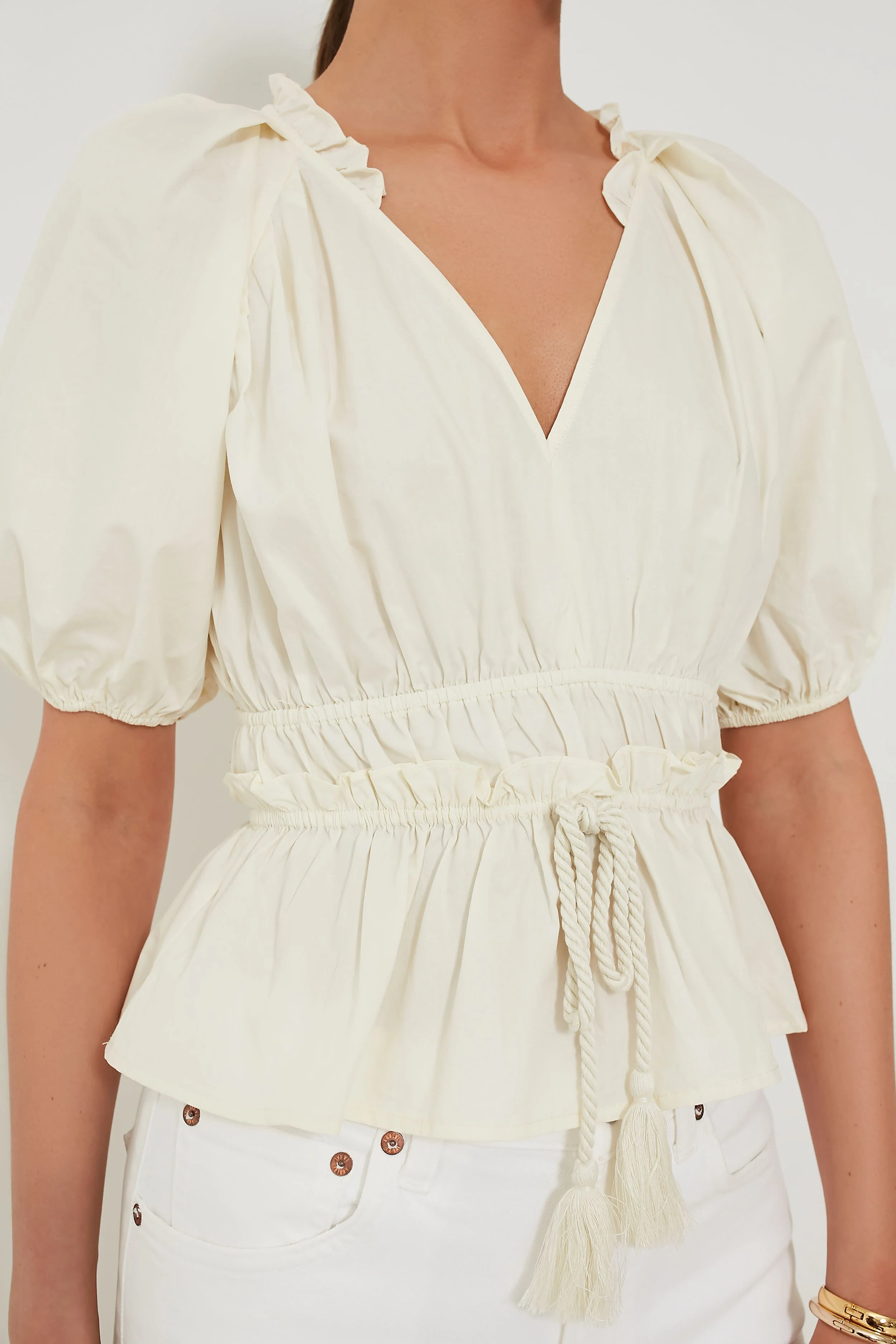 Cream Puff Sleeve Top - Image 5