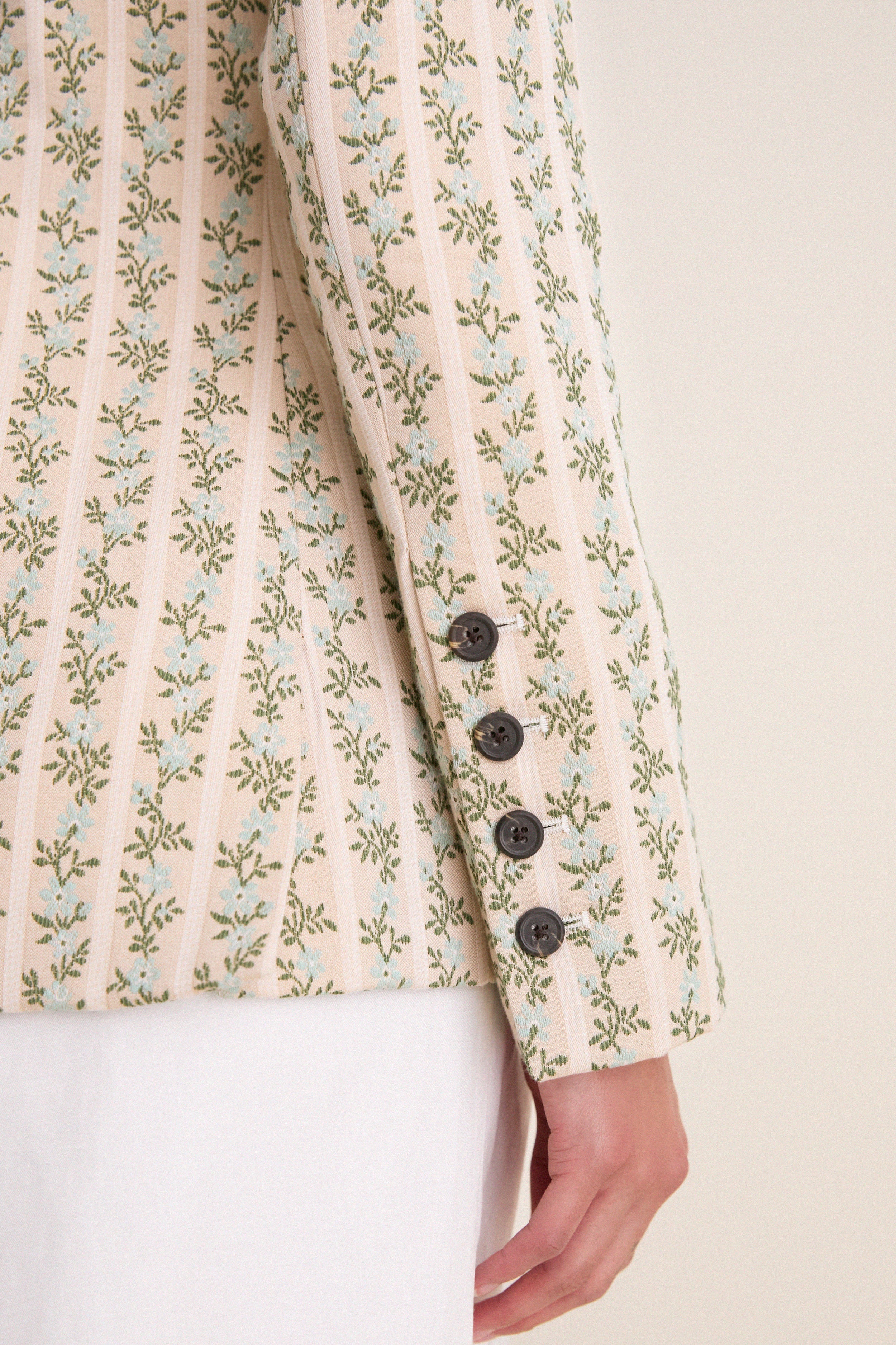 Cream Row Row Row Your Buttons Blazer - Image 5