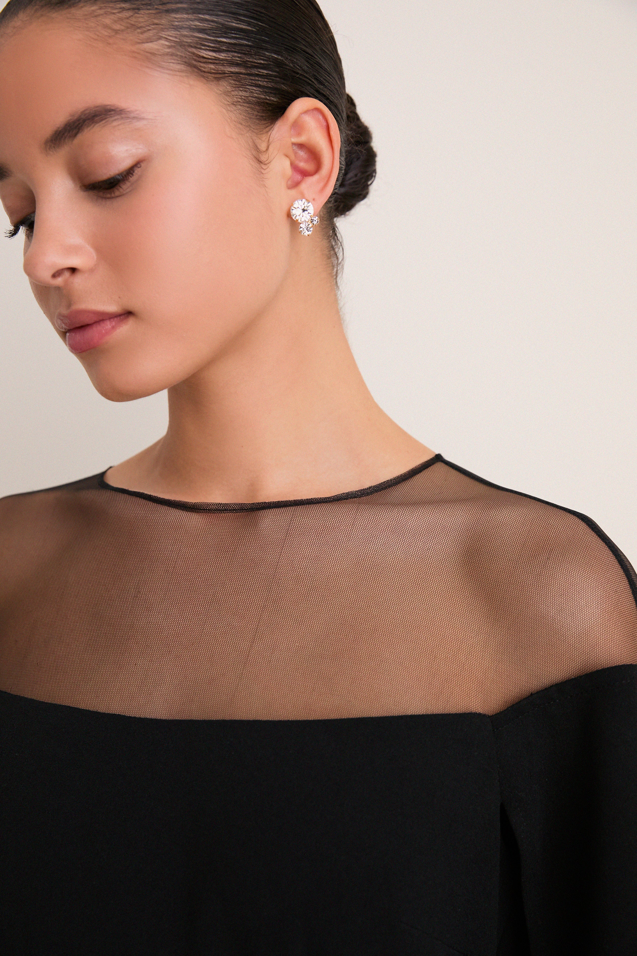 Crystal Allison Stud Earrings - Image 2