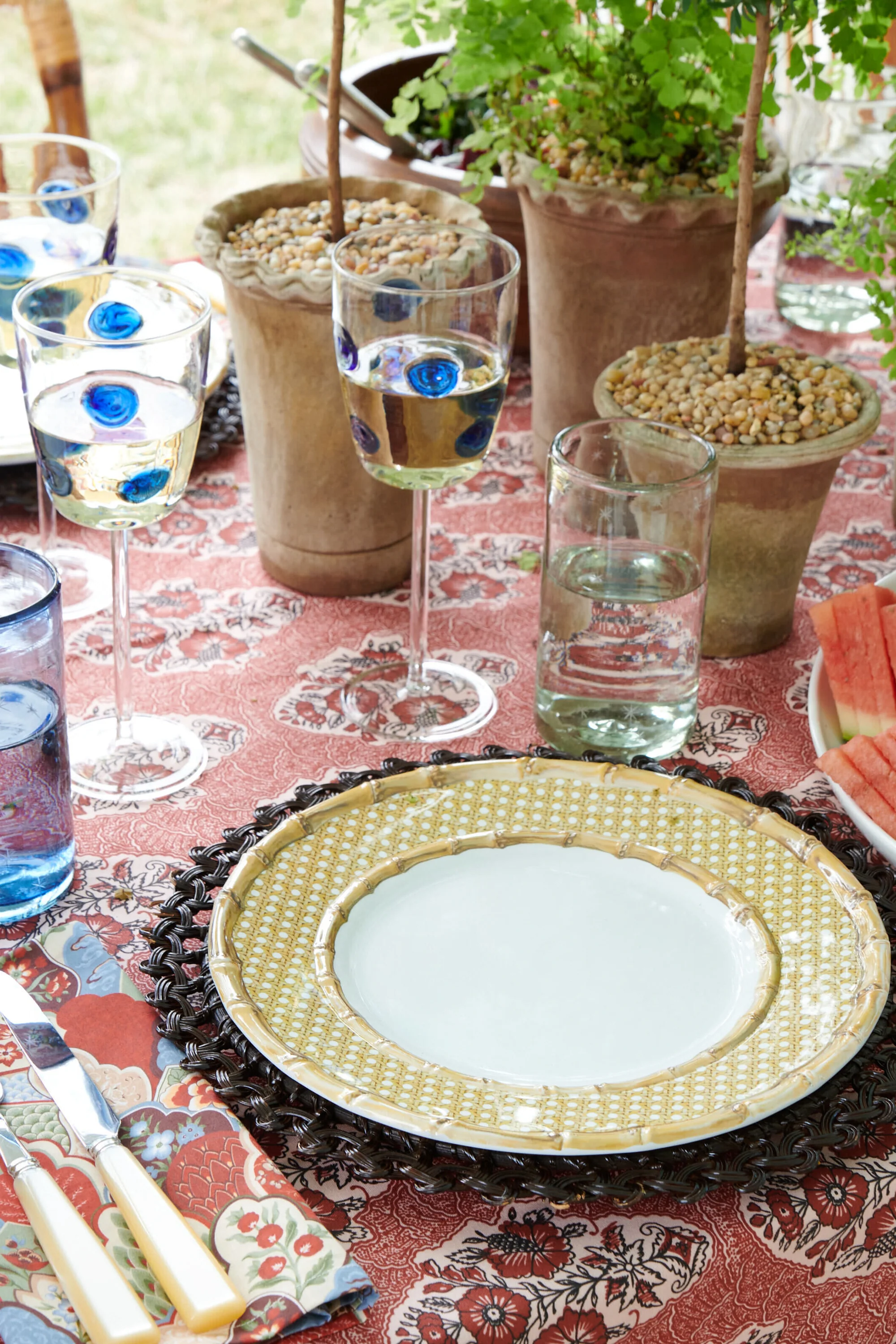 Dark Brown Rattan Intertwined Placemat (Set of 4) - Image 3