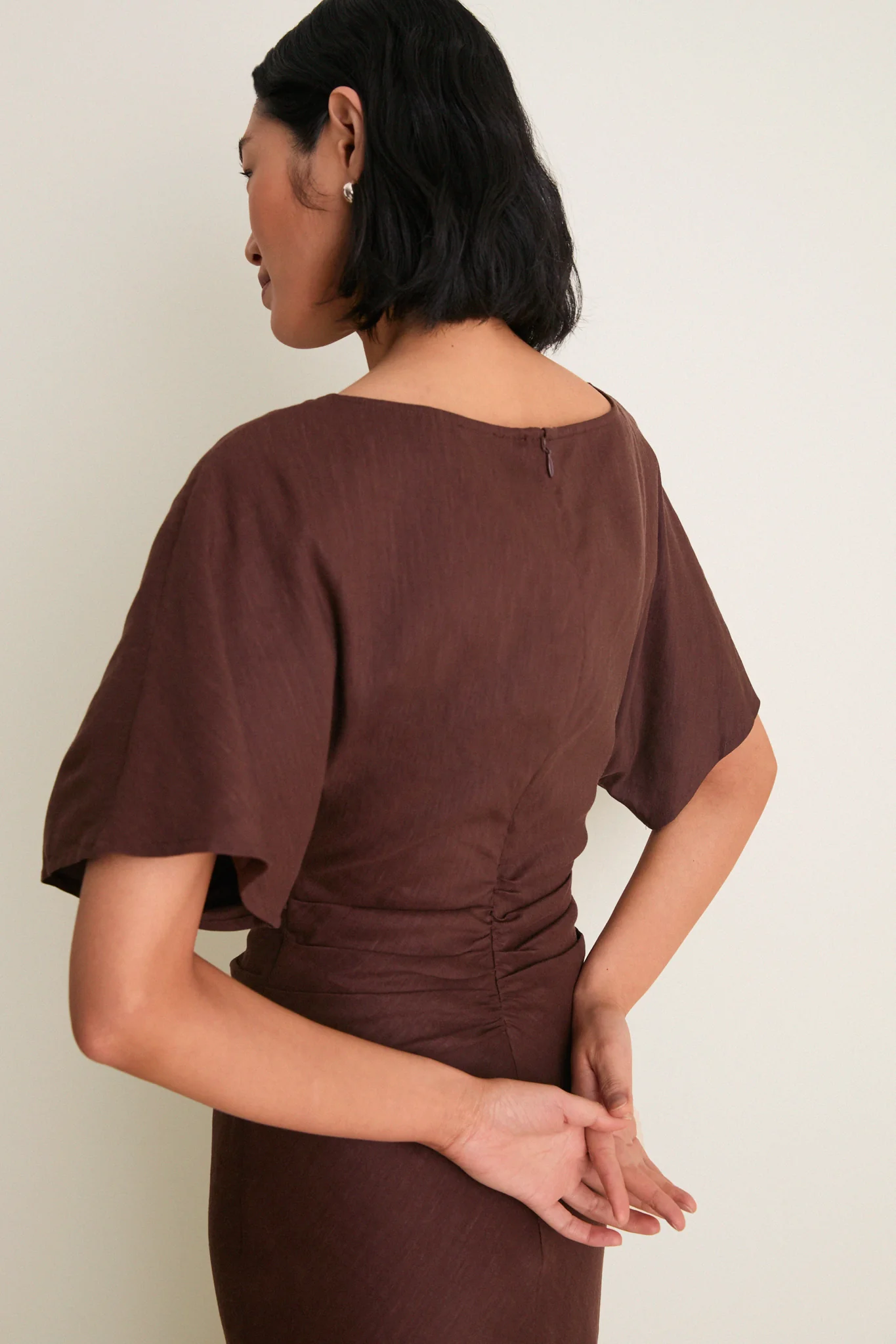 Dark Oak Amelie Linen Dress - Image 6