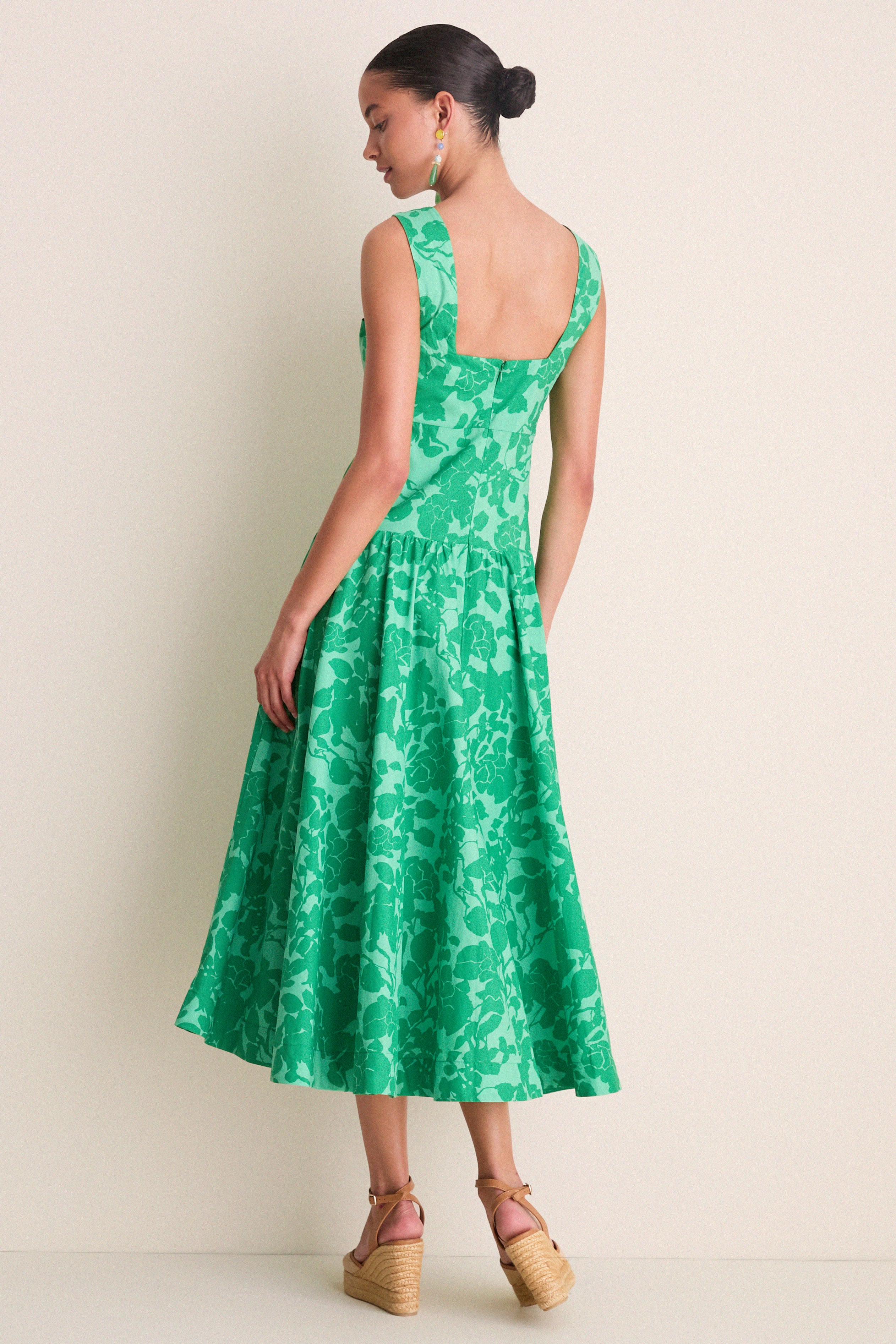 Emerald Floral Lilly Maxi Dress - Image 3