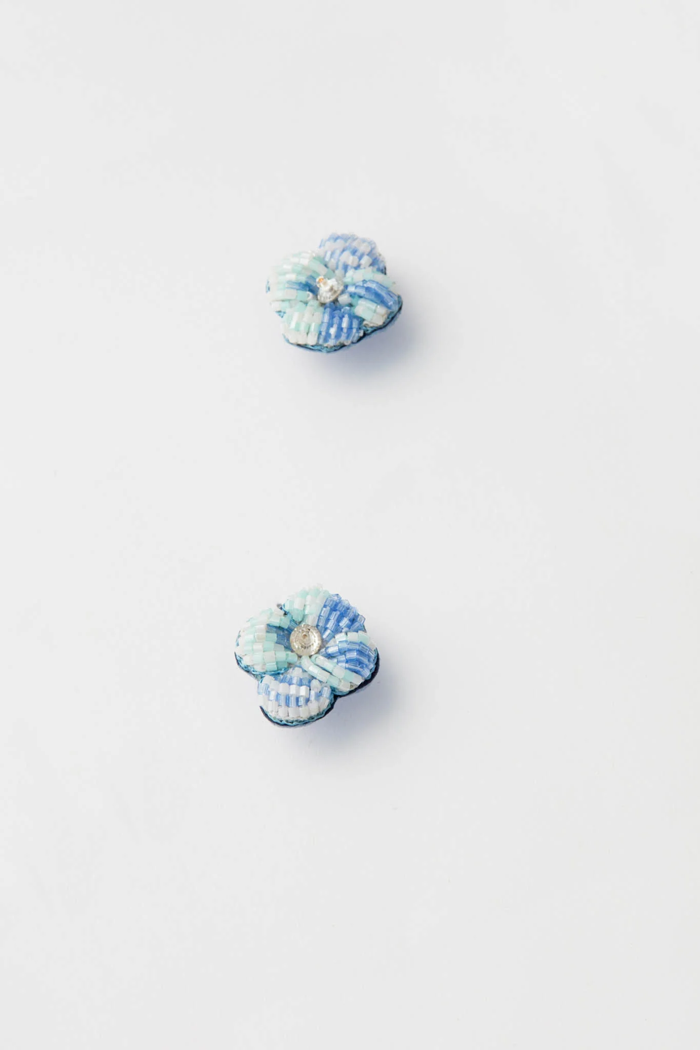 Exclusive Blue Alessandra Floral Studs - Image 4