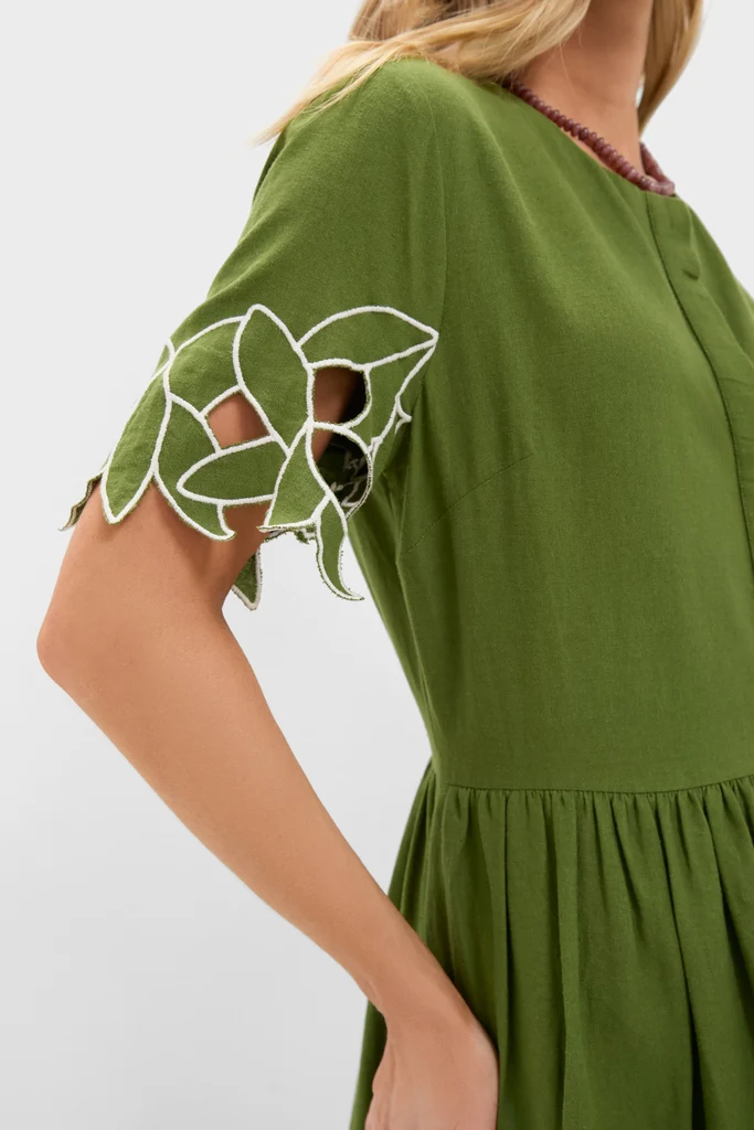 Fern Floral Eyelet Pilar Dress and Short Set - Image 4