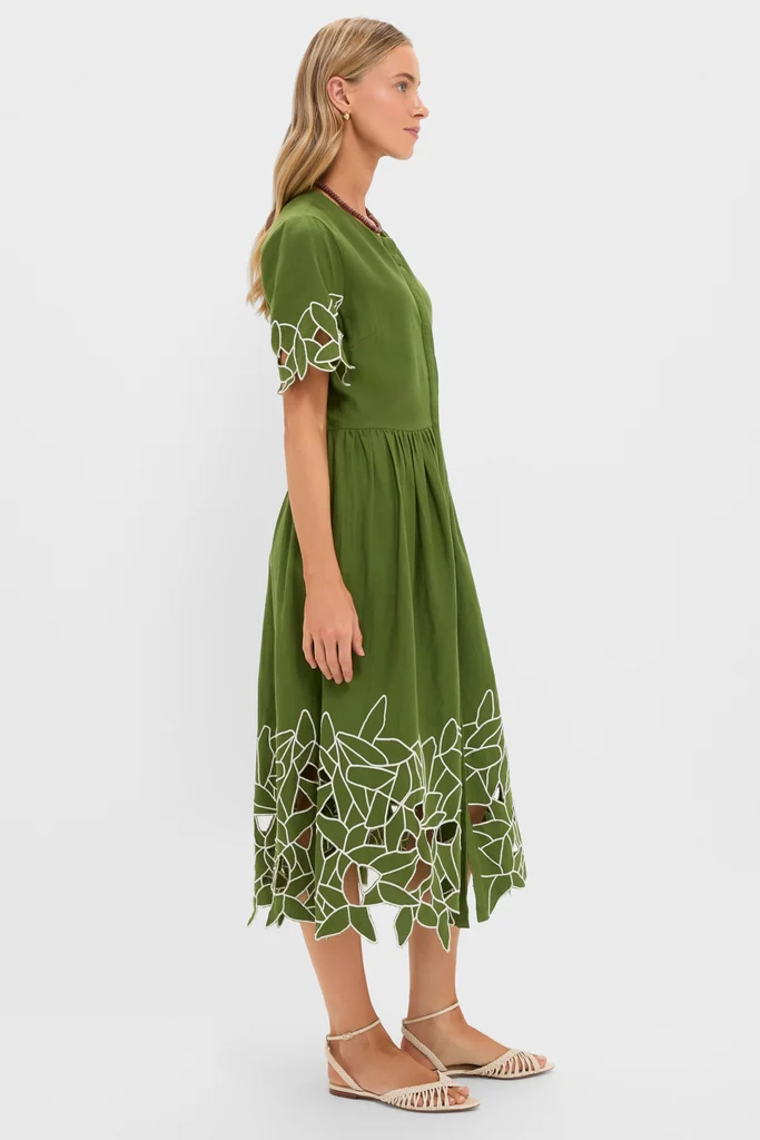 Fern Floral Eyelet Pilar Dress and Short Set - Image 6