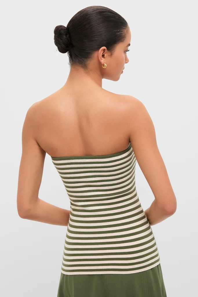 Fern Stripe Knit Rina Tube Top - Image 4
