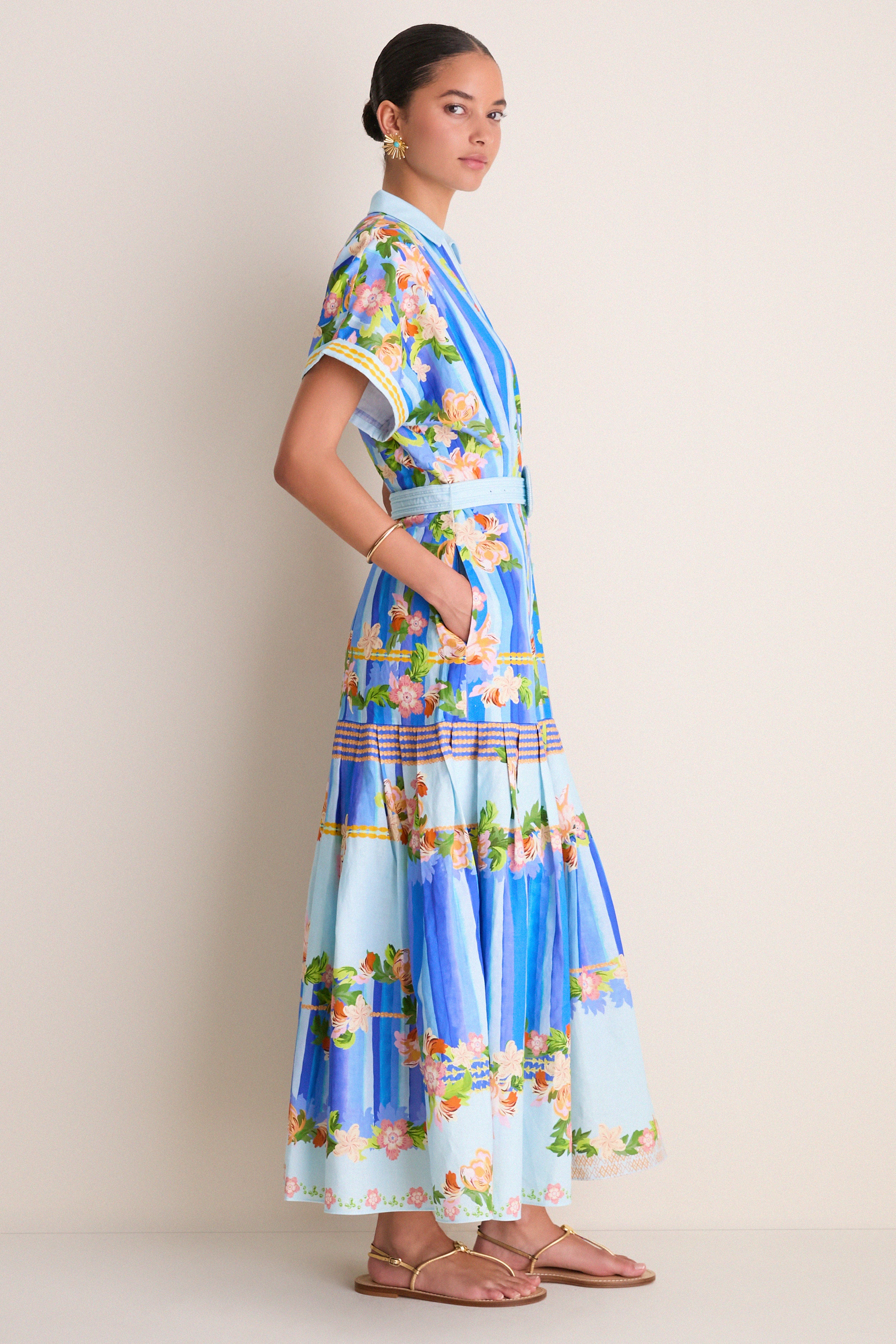 Floral River Riya-B Midi Dress - Image 3