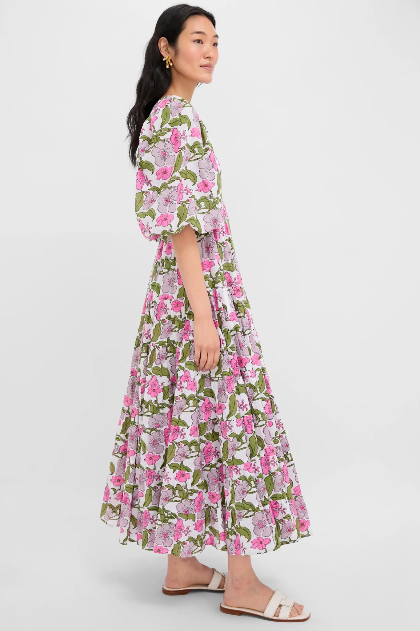 Flower Power Print Alice Dress - Image 3