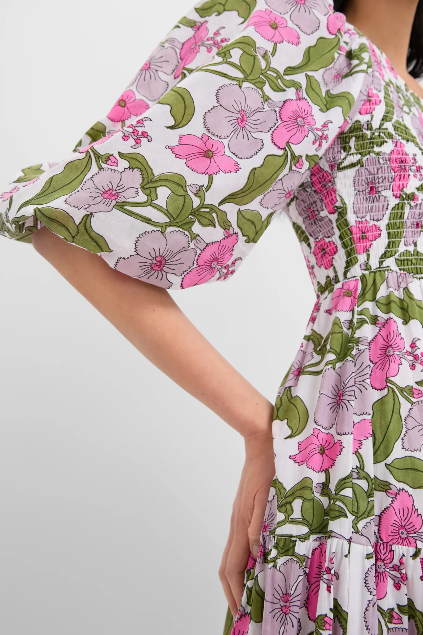 Flower Power Print Alice Dress - Image 6
