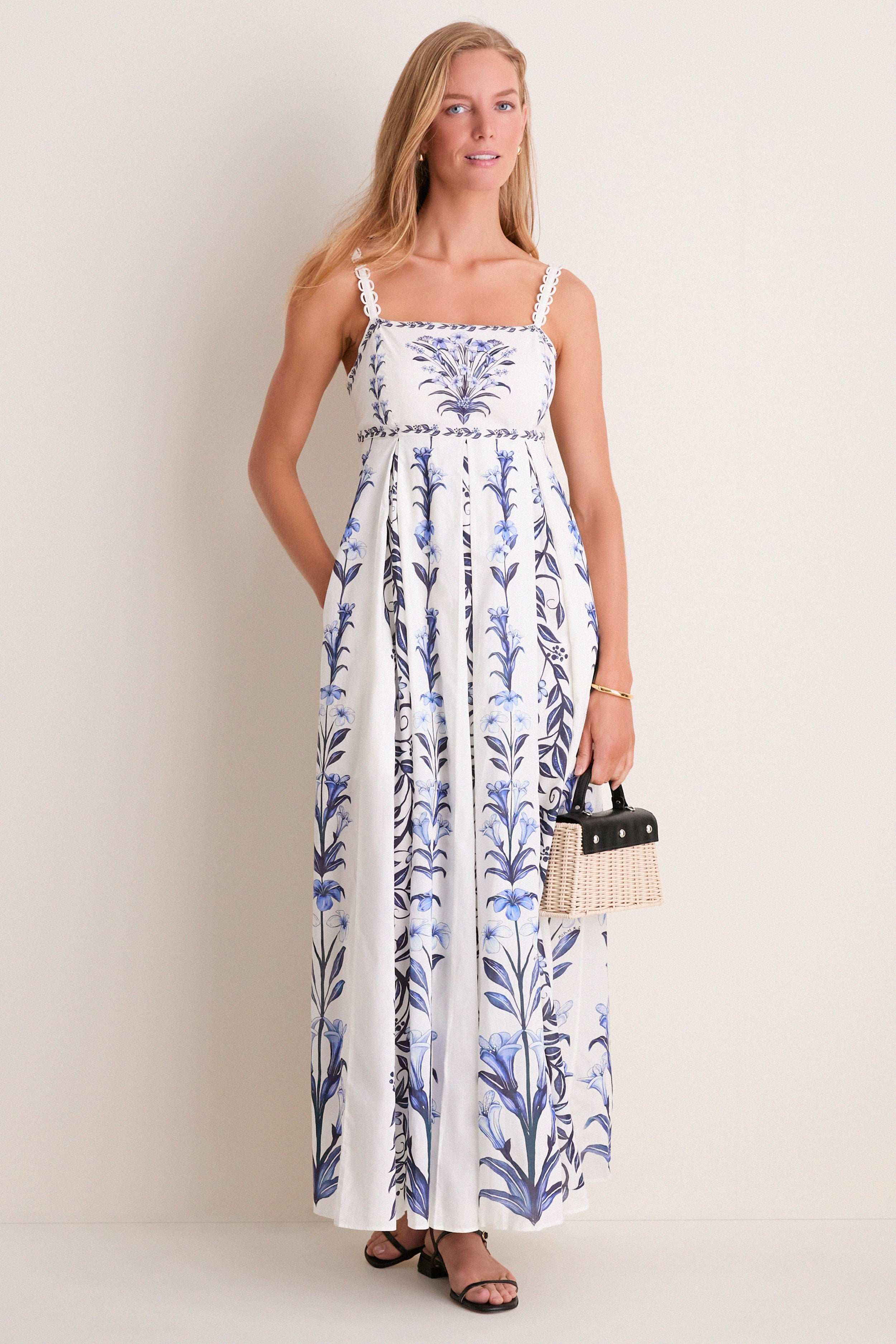 Flowers Arch Off-White Maxi Dress - Image 2