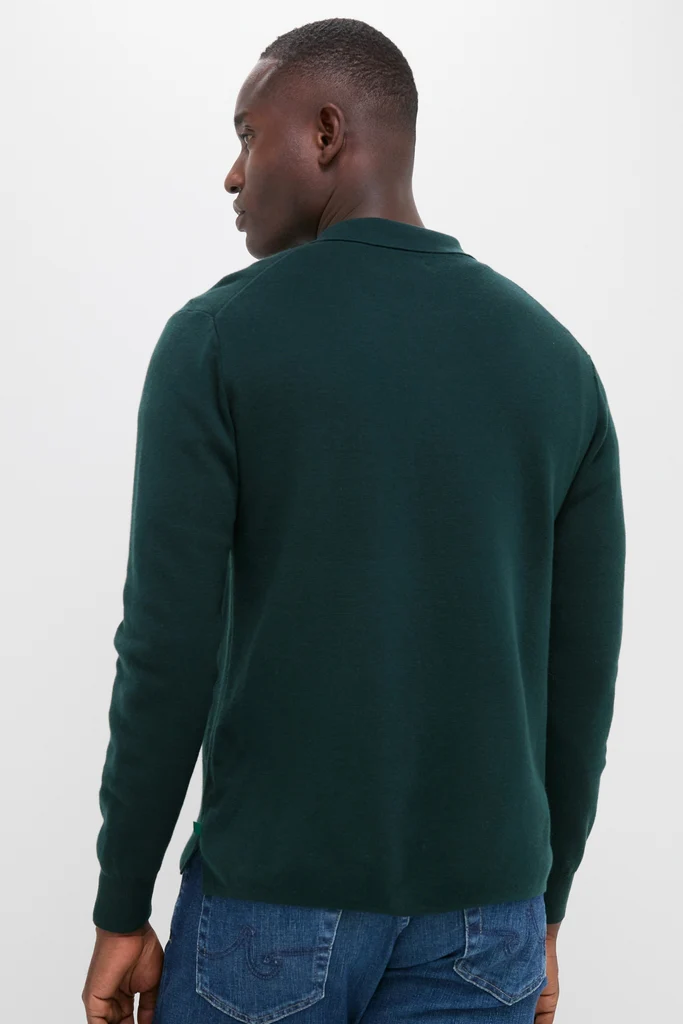 Forest Green Merino Cardigan - Image 4