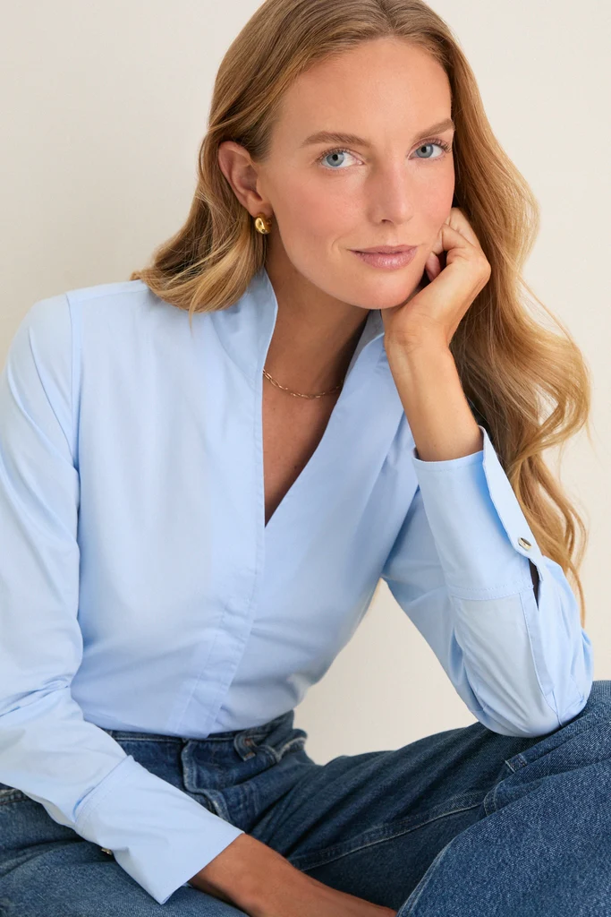 French Blue Bessette Button Down - Image 6